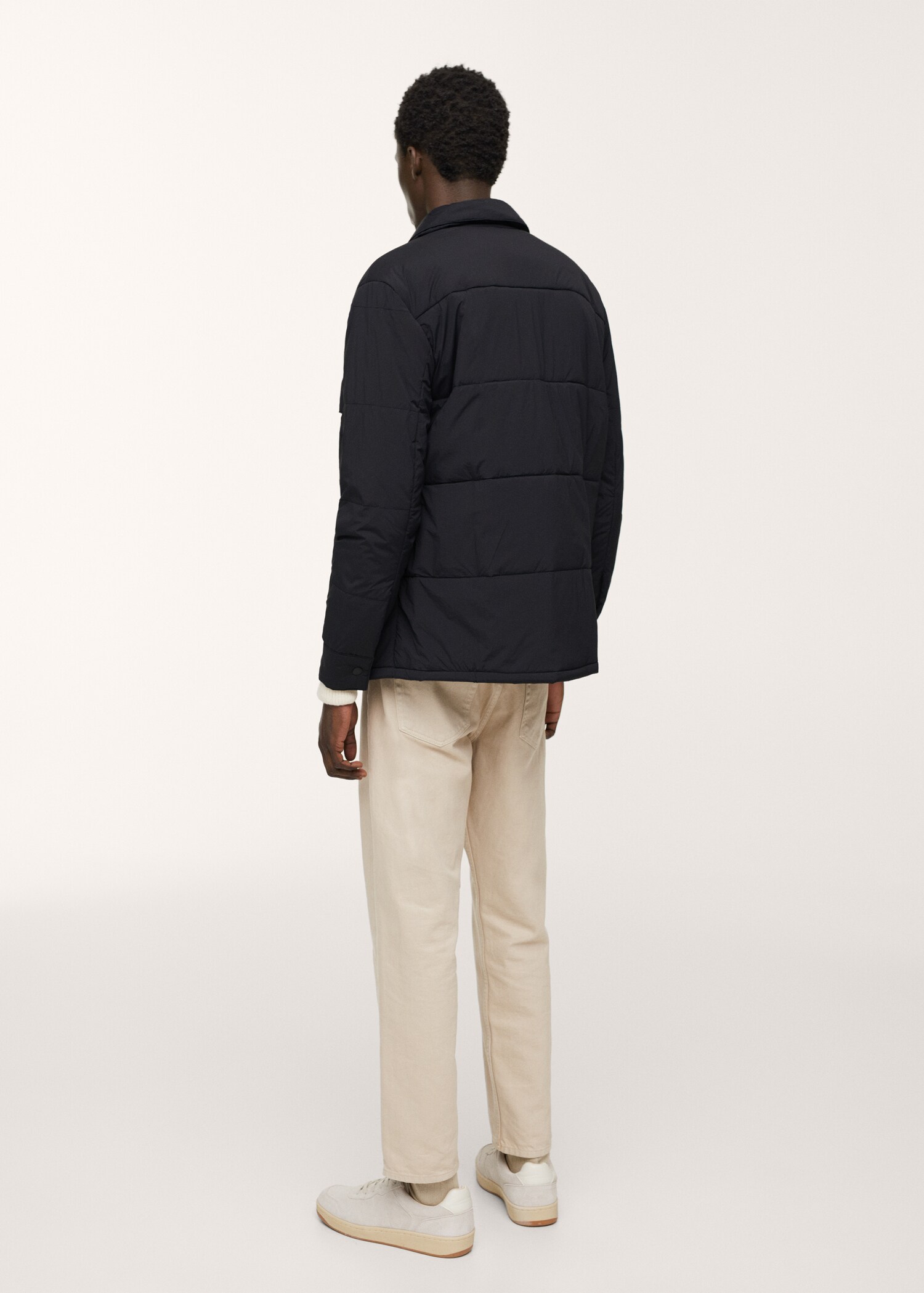 Sobrecamisa acolchada impermeable - Reverso del artículo