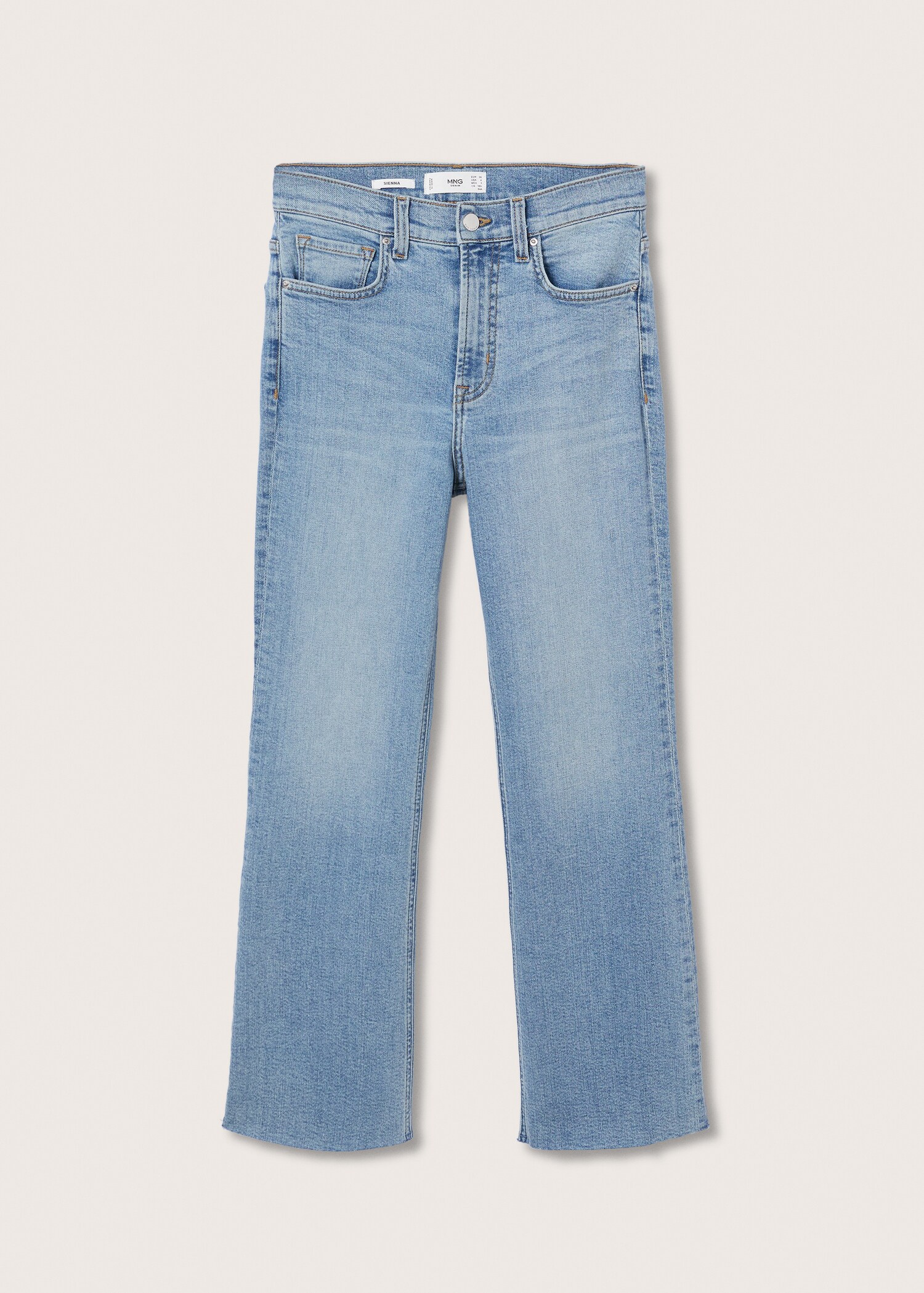 Jeans bootcut tiro alto - Artículo sin modelo