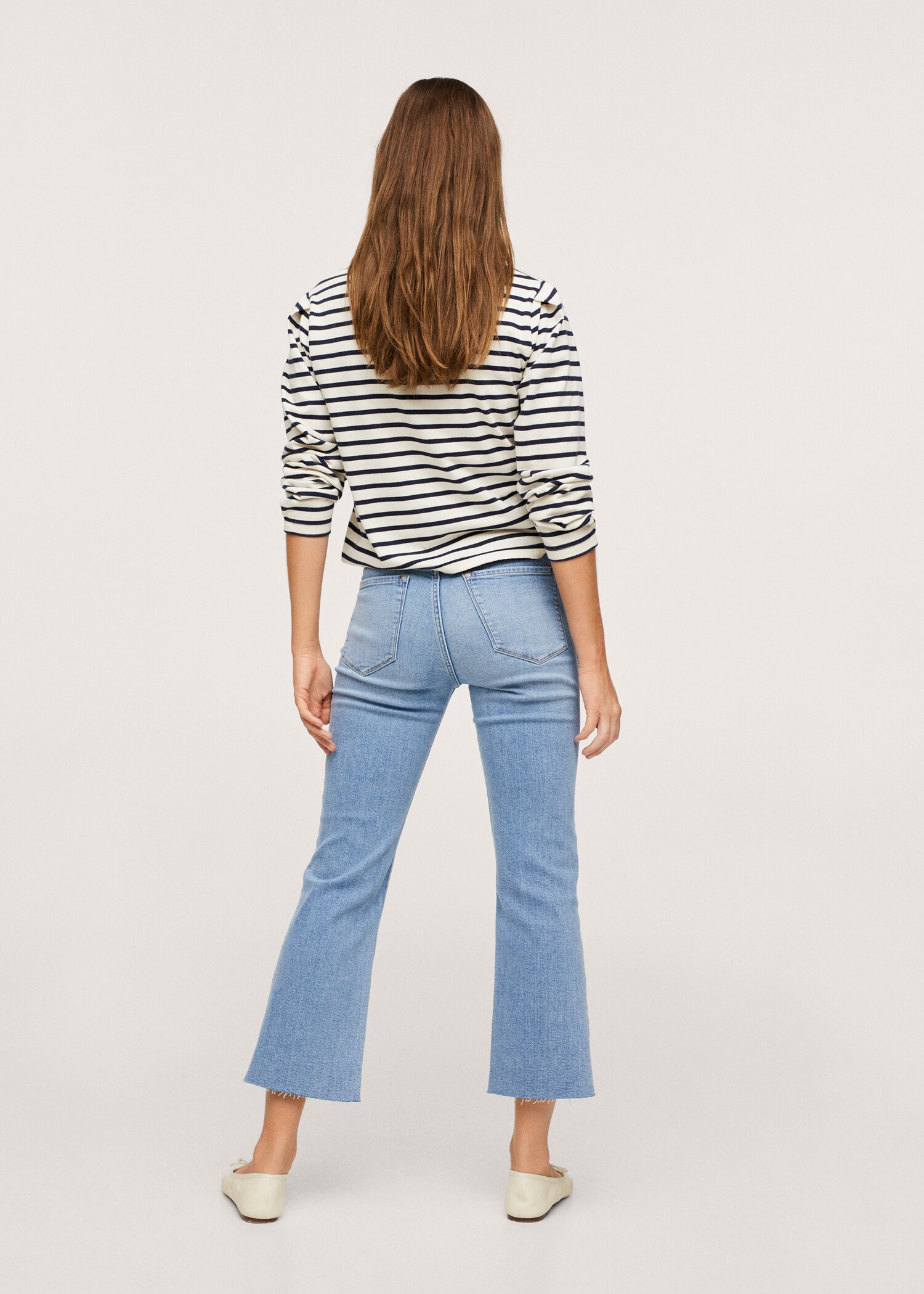 Jeans bootcut tiro alto - Reverso del artículo