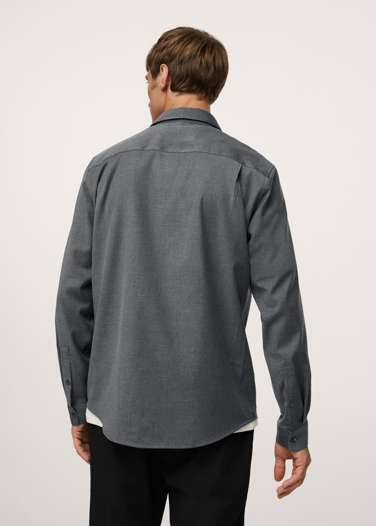 Camisa regular fit fluida - Reverso del artículo