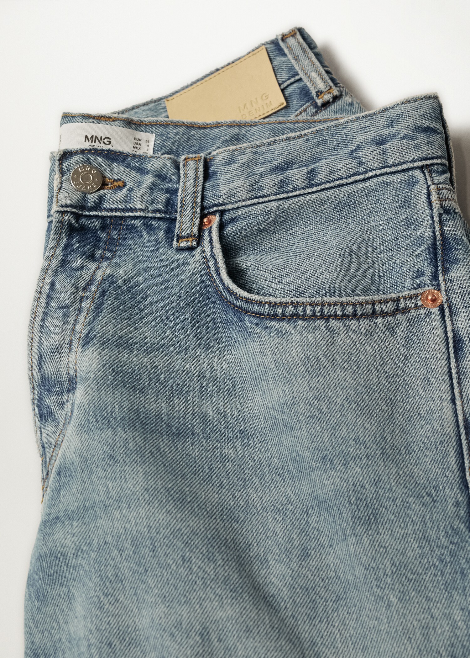 Jeans rectos tiro medio - Detalle del artículo 8
