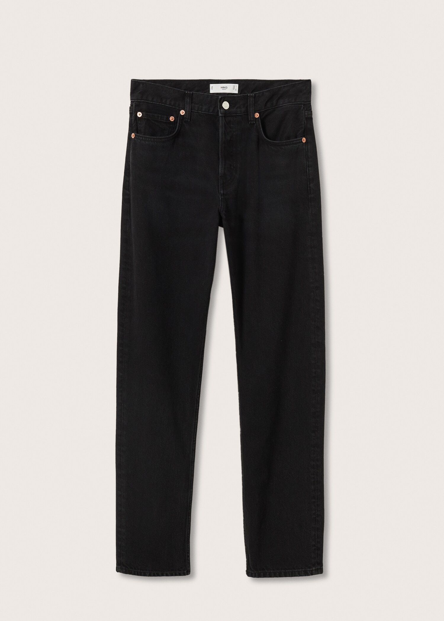 Jeans rectos tiro medio - Artículo sin modelo