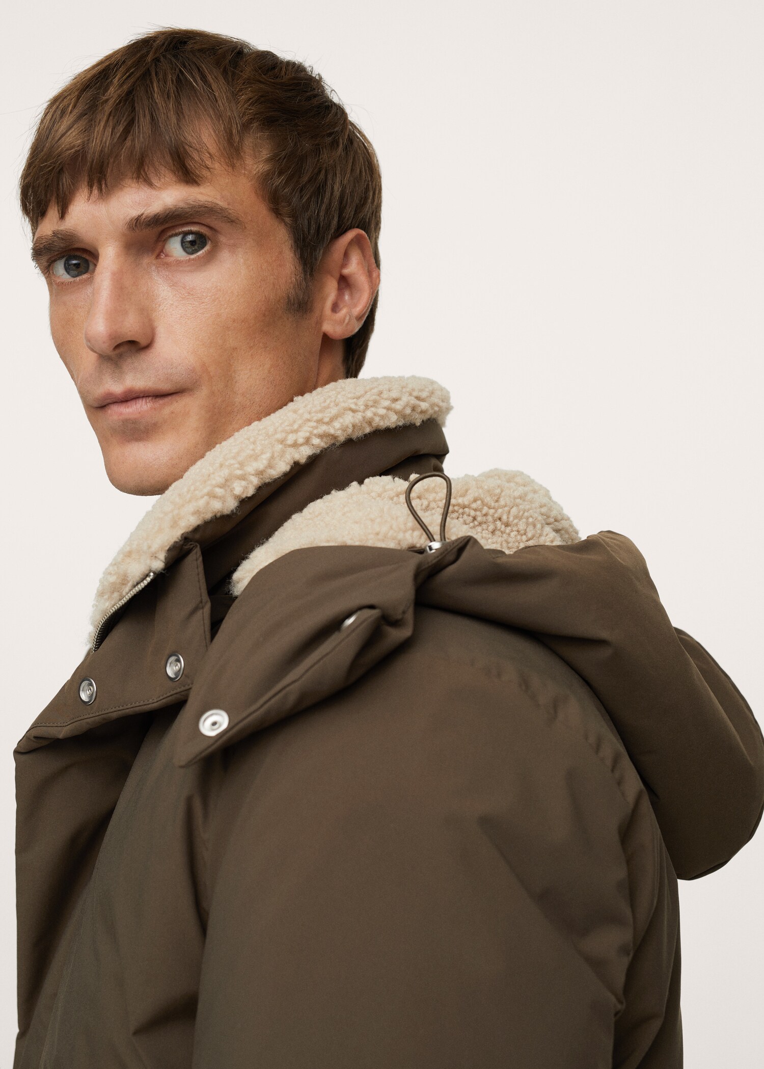 Prošívaný anorak s beránkem - Detail zboží 1