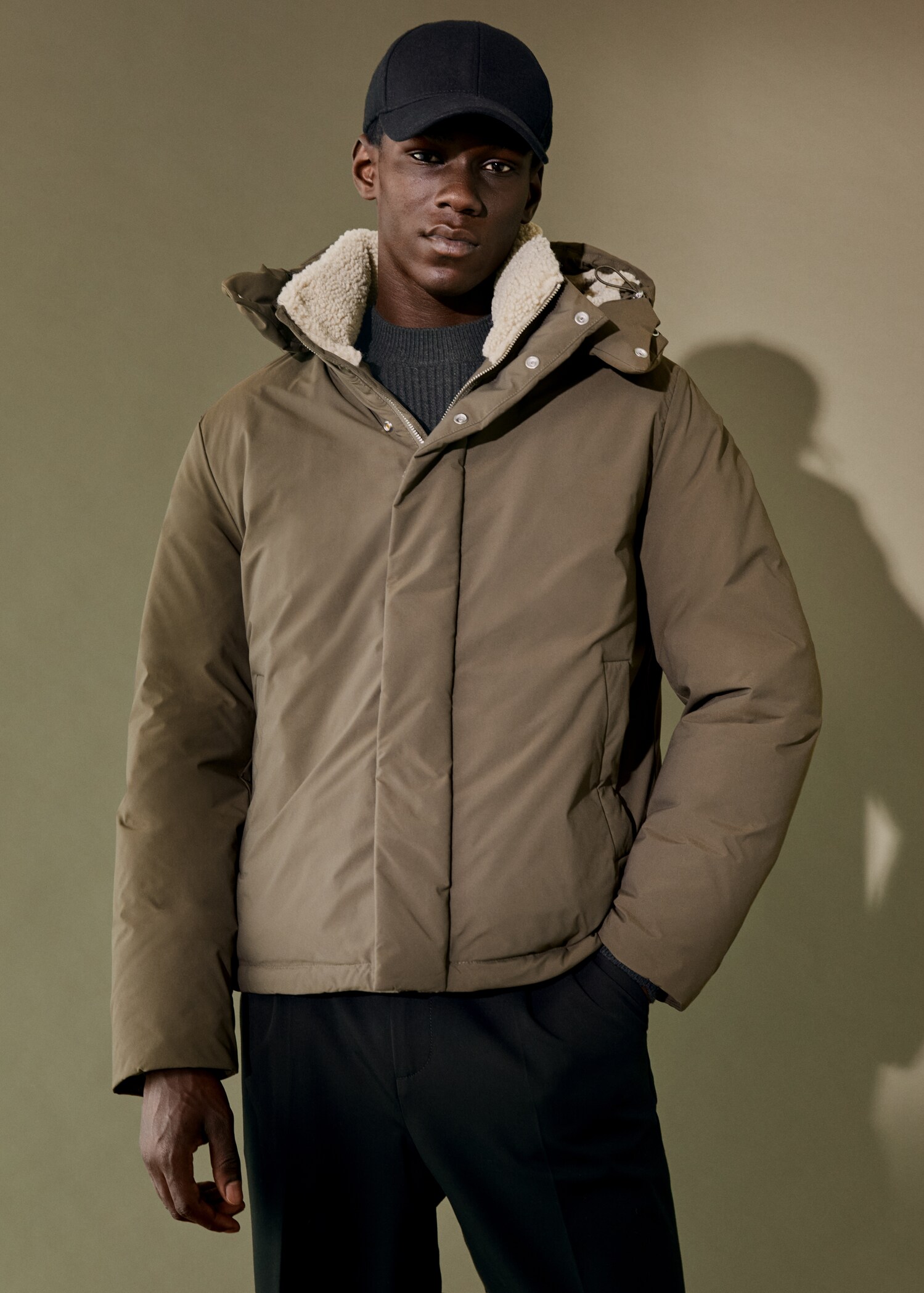 Prošívaný anorak s beránkem - Detail zboží 5