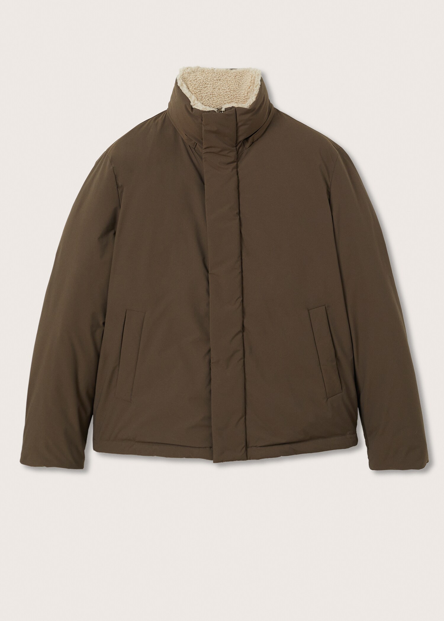 Prošívaný anorak s beránkem - Detail zboží 8