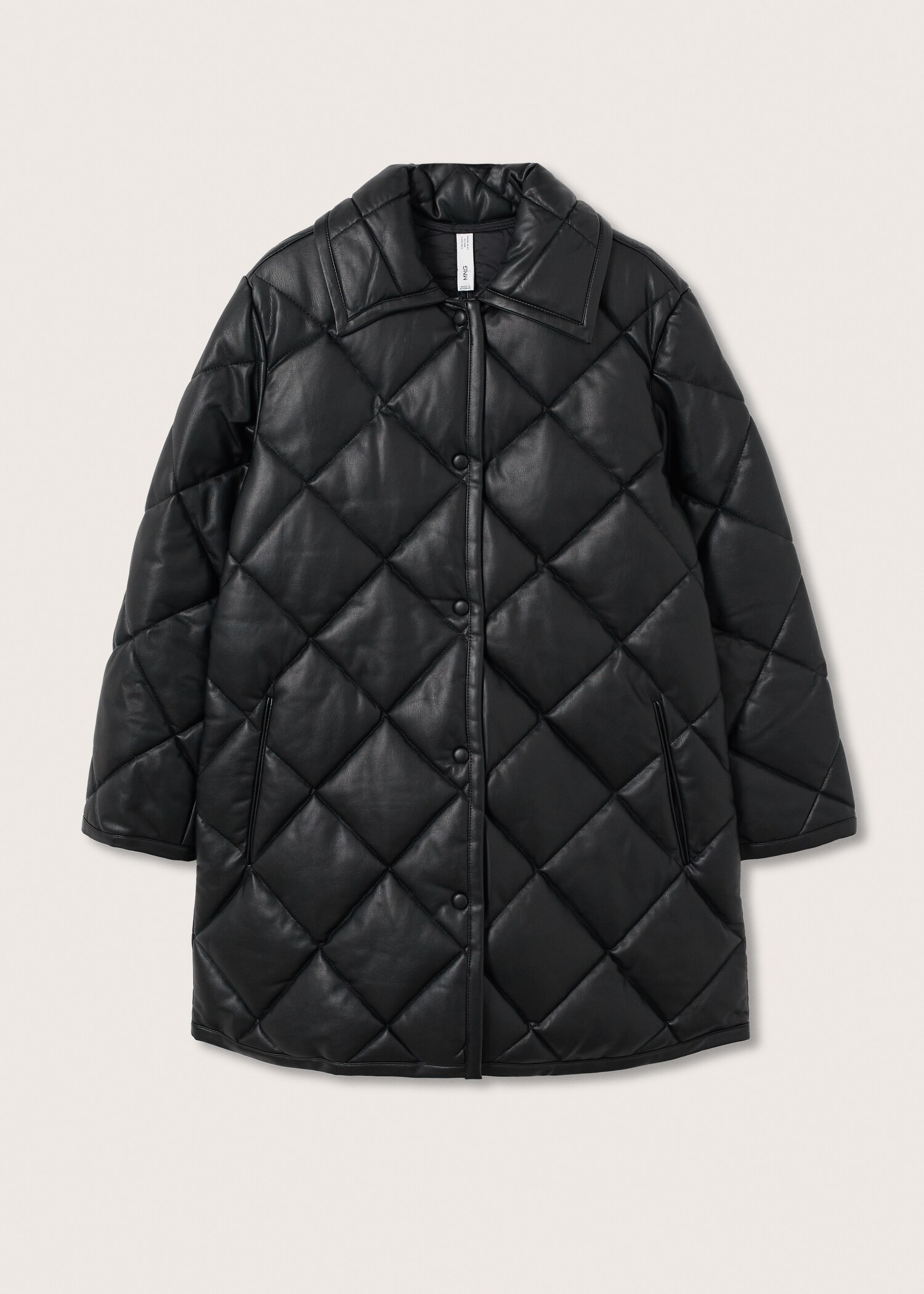 Quilted buttoned coat - Woman | MANGO OUTLET USA