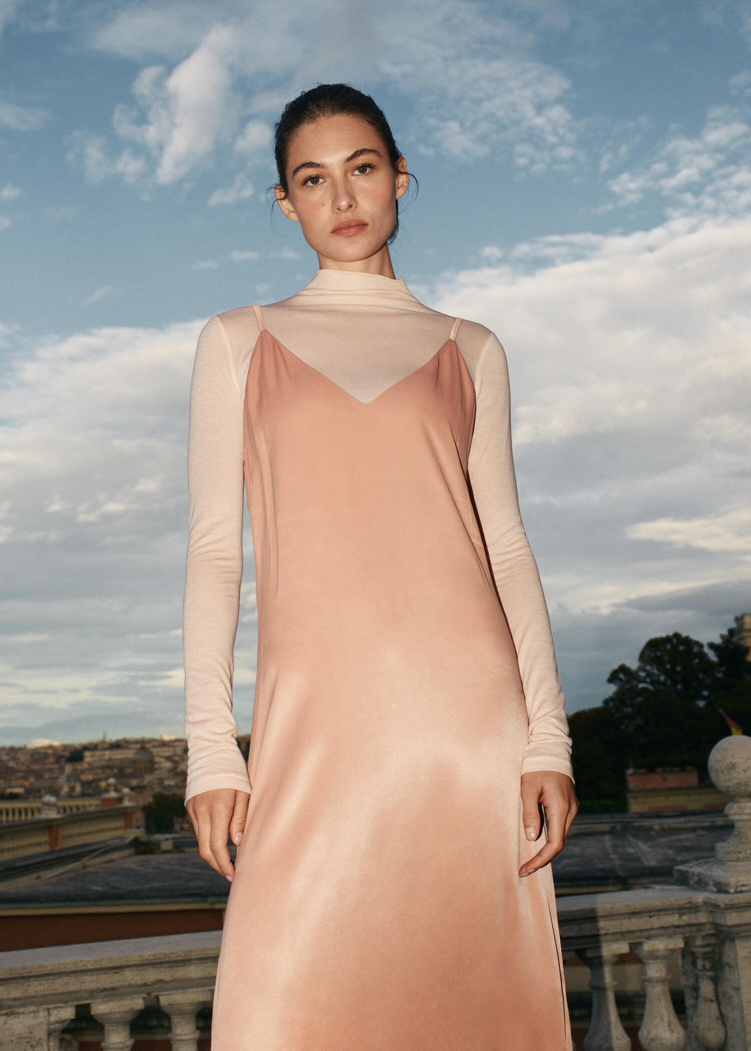 Vestido lencero satinado - Detalle del artículo 5