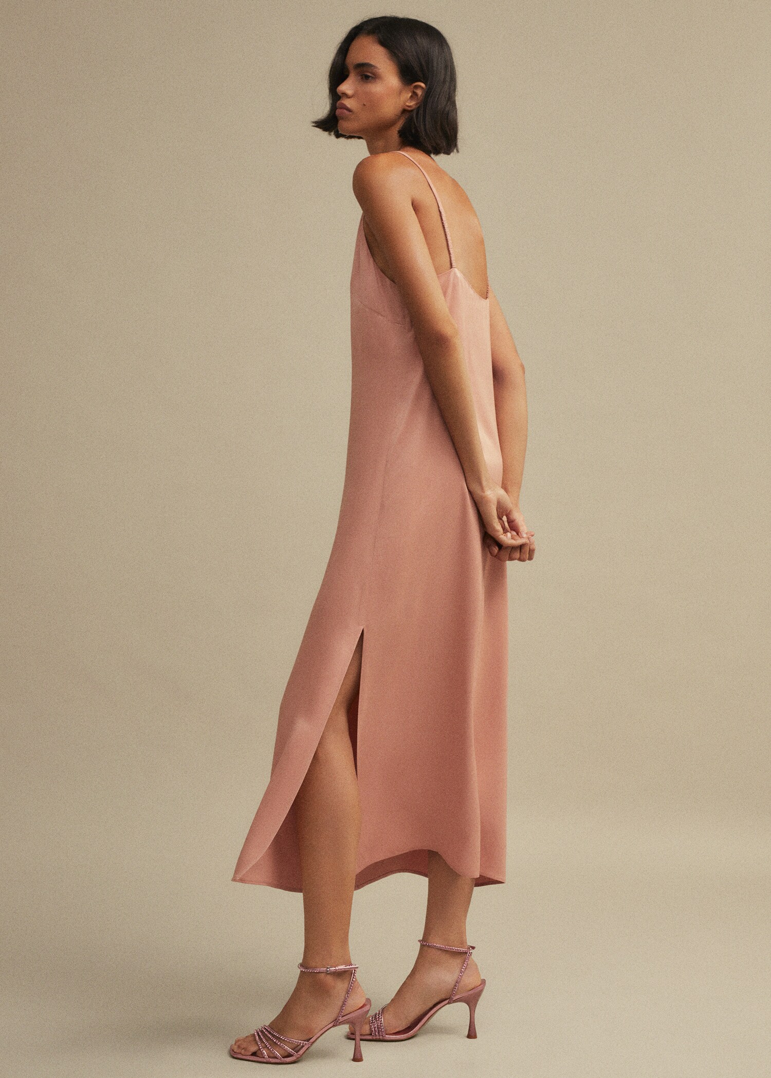 Vestido lencero satinado - Detalle del artículo 6