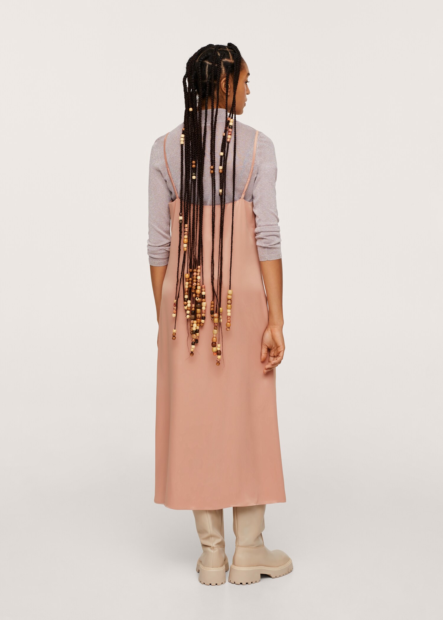 Vestido lencero satinado - Reverso del artículo