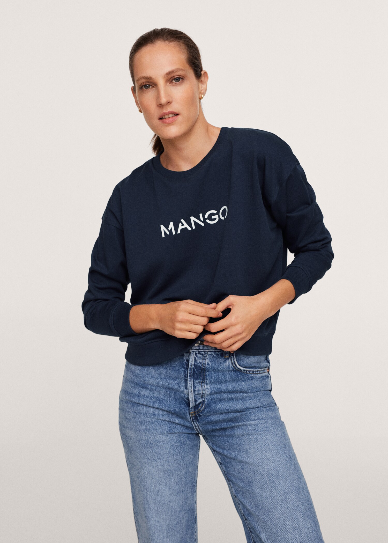 Logo cotton sweatshirt - Medium plane