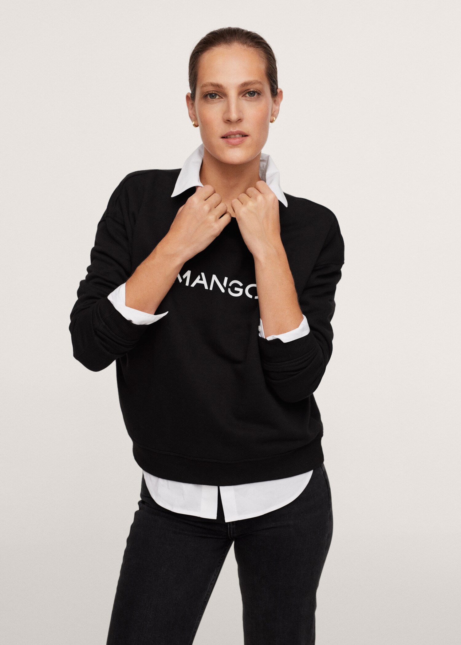 Logo cotton sweatshirt - Medium plane