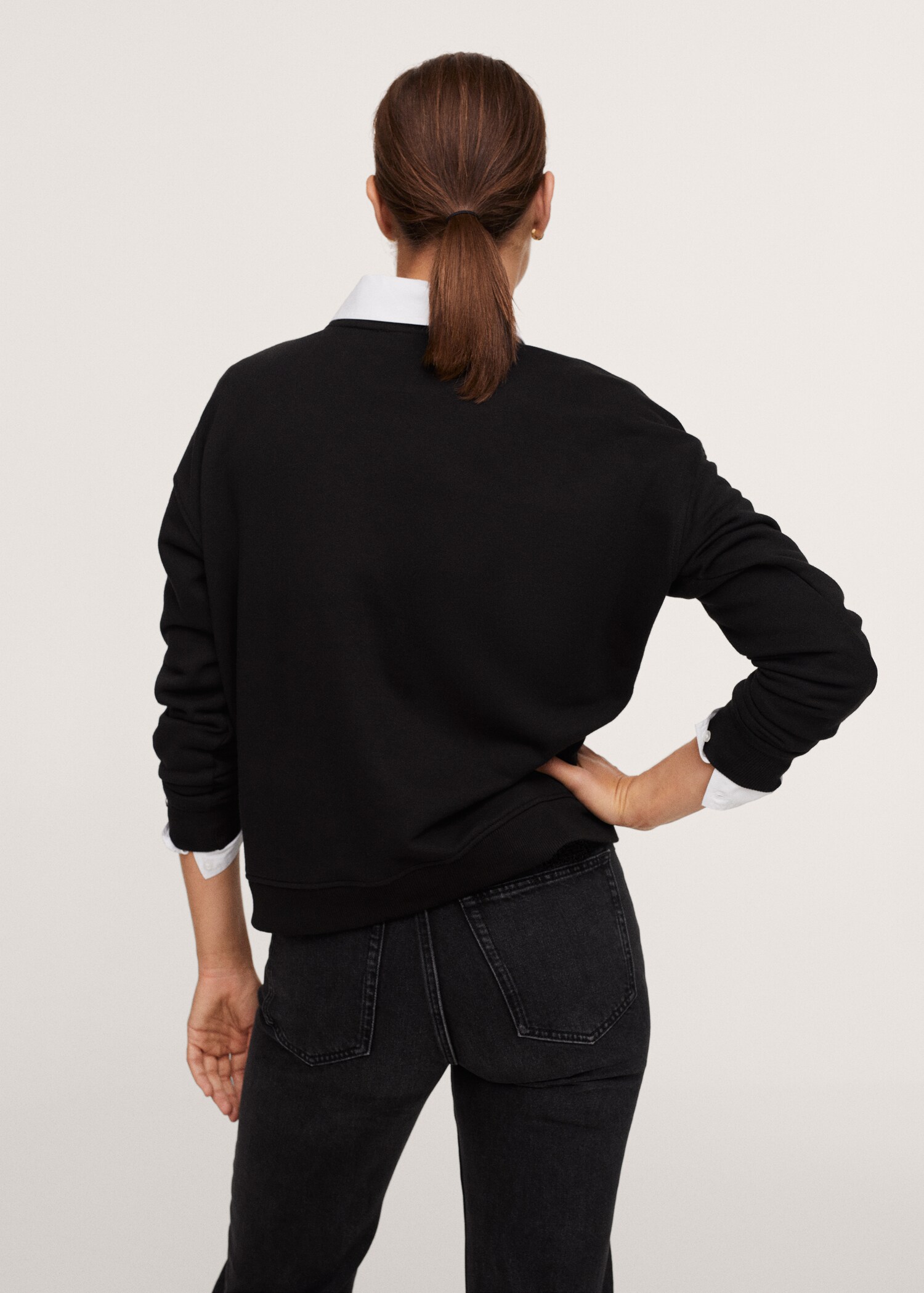 Logo cotton sweatshirt - Reverse of the article