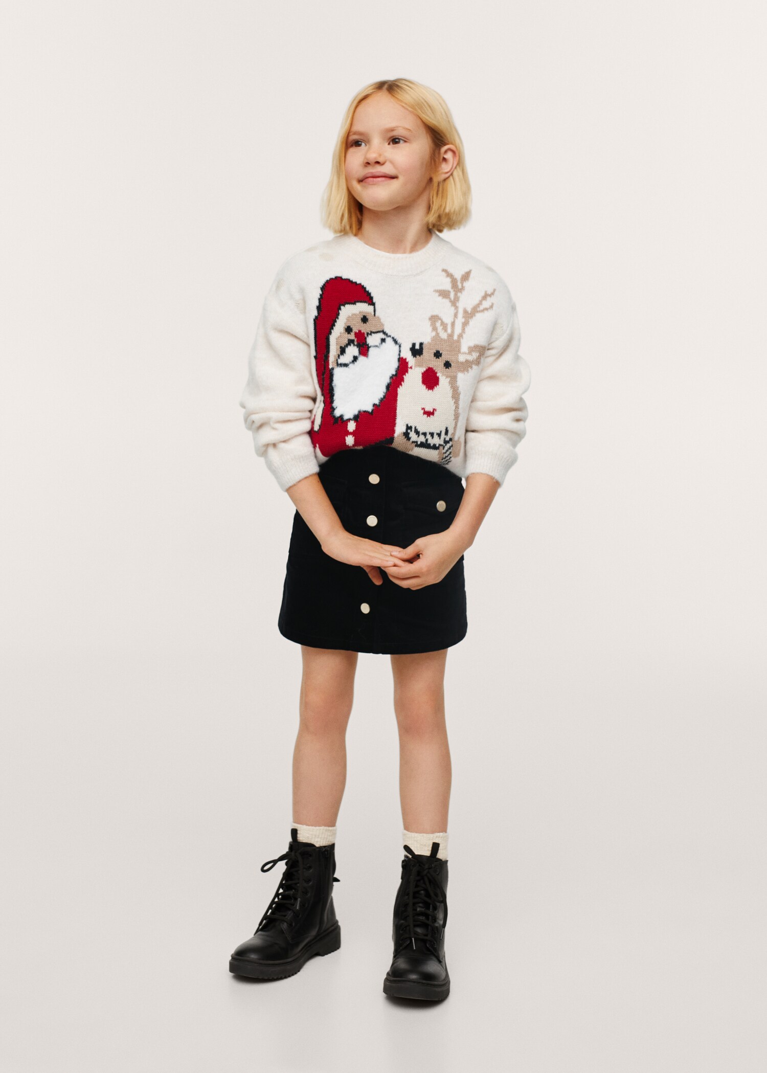 Jersey jacquard navideño - Plano medio