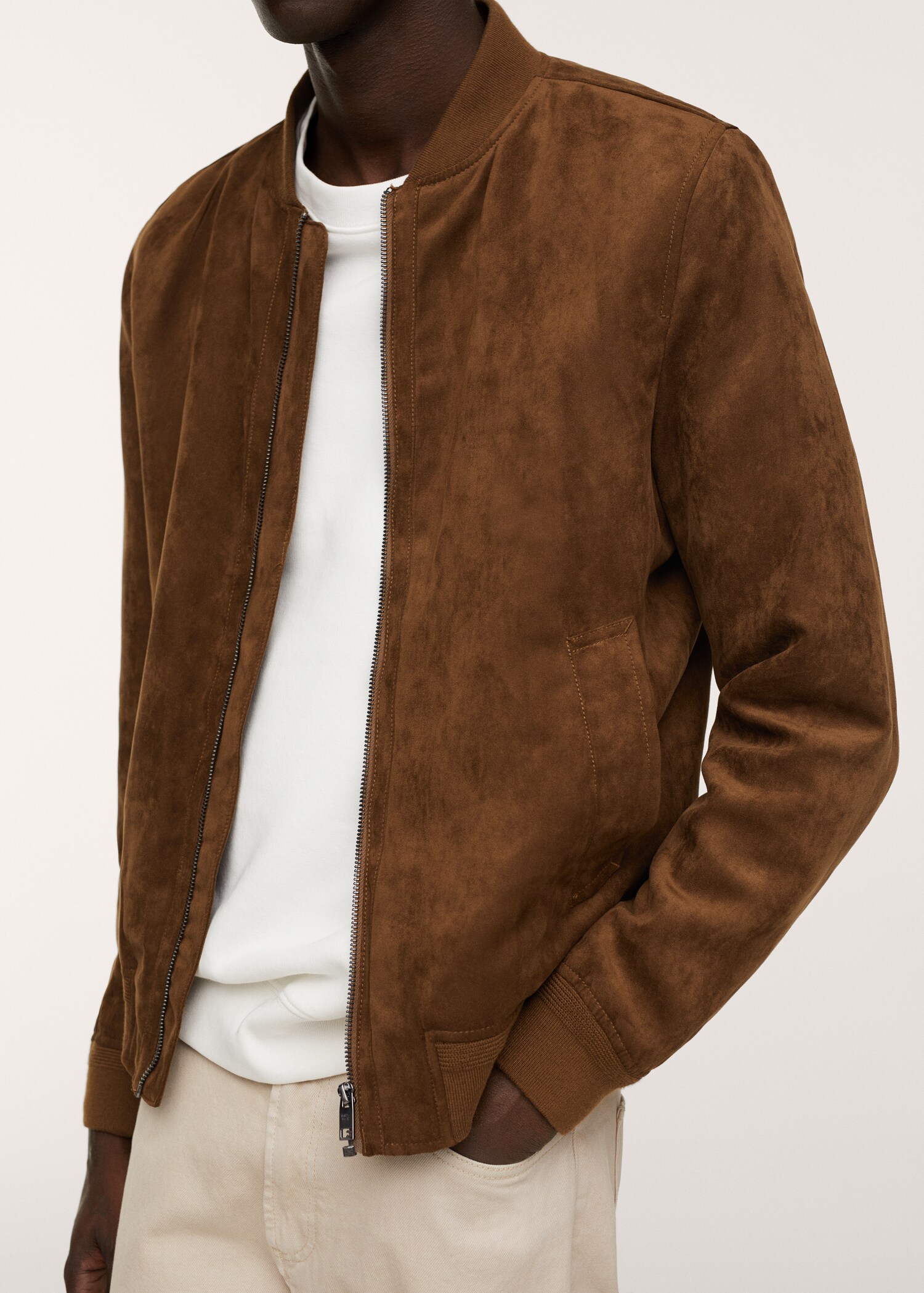 Bunda bomber z imitace semiše - Detail zboží 2