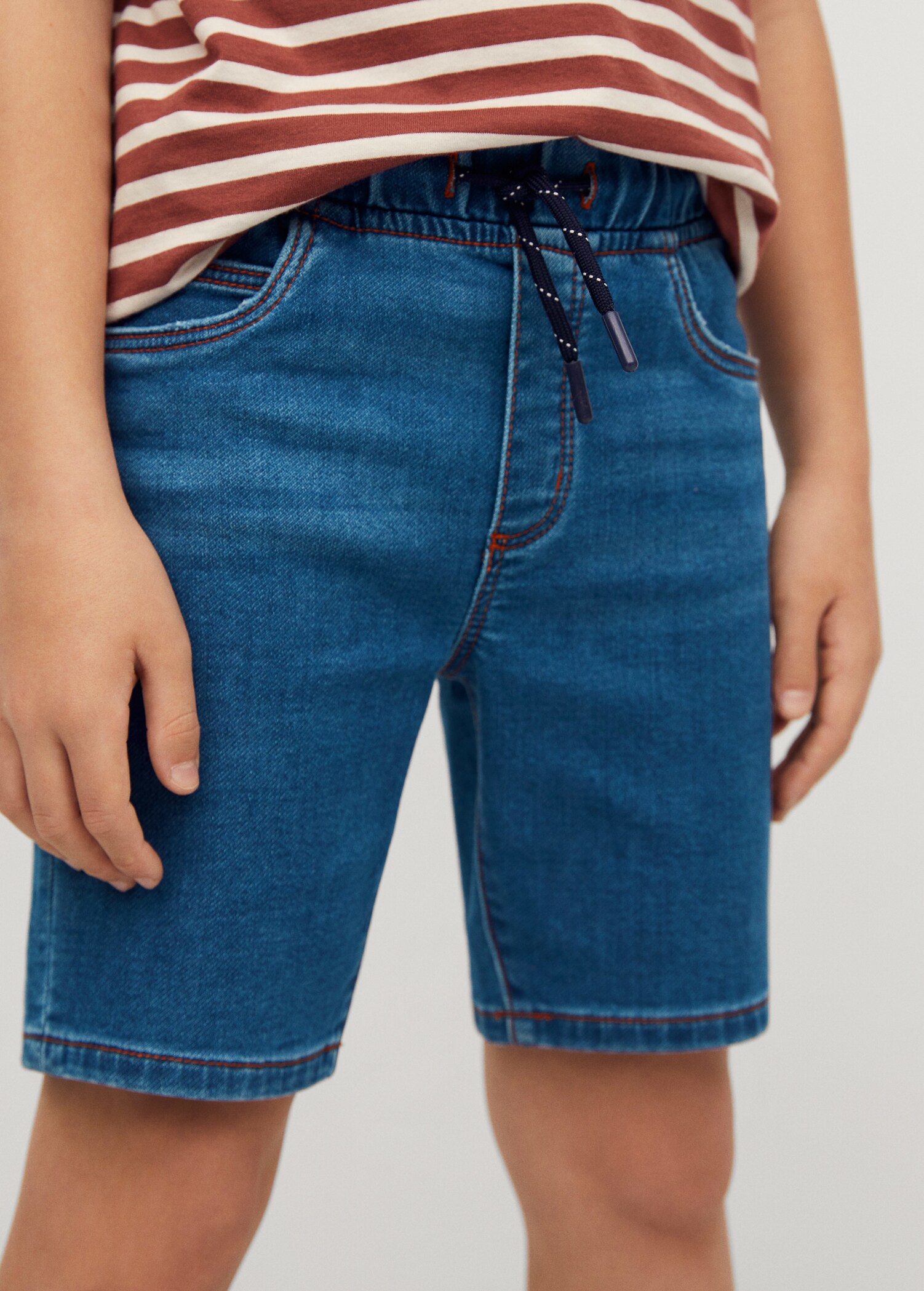 Bermudas denim cintura elástica - Detalle del artículo 1