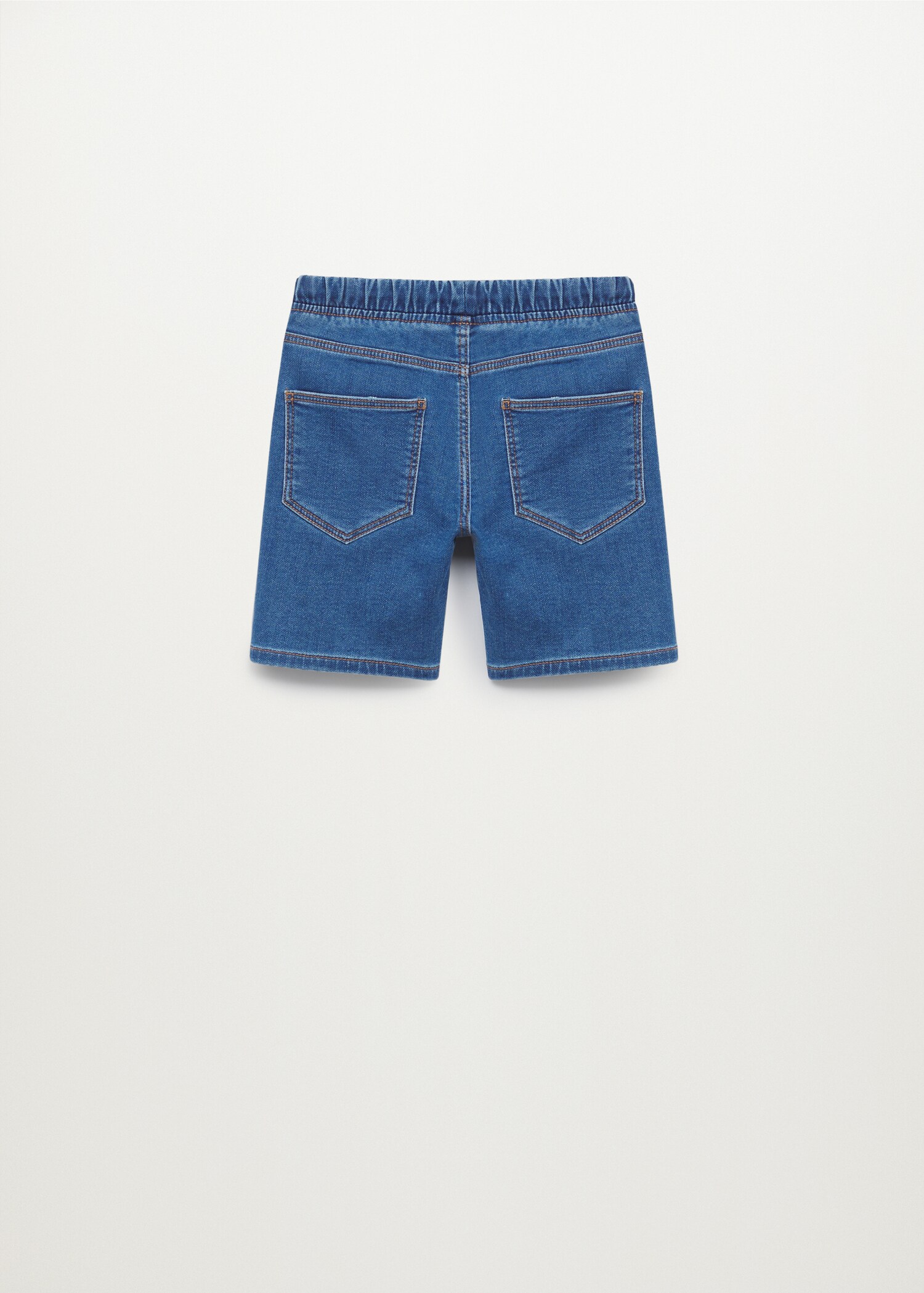 Bermudas denim cintura elástica - Reverso del artículo