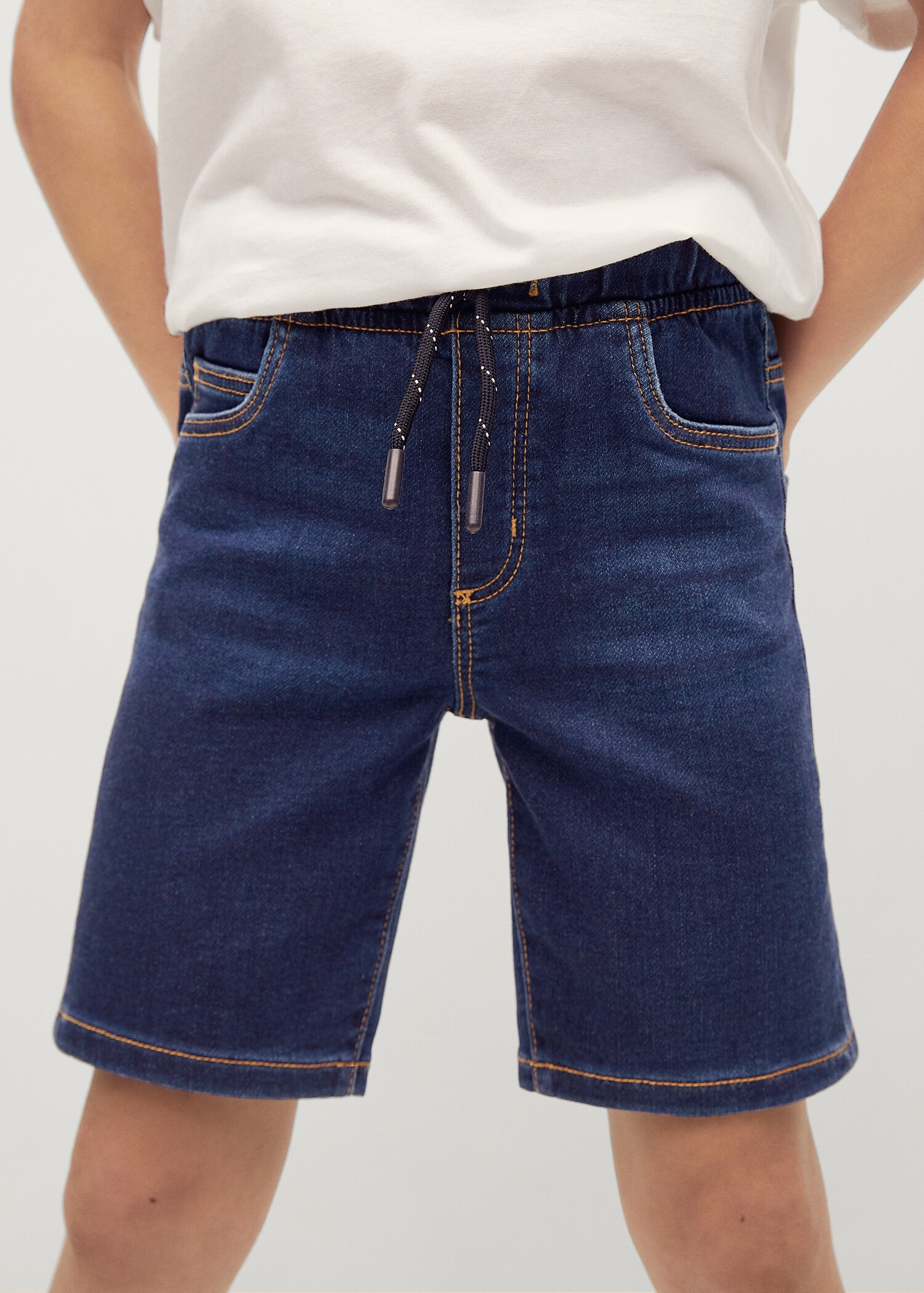 Bermudas denim cintura elástica - Detalle del artículo 1