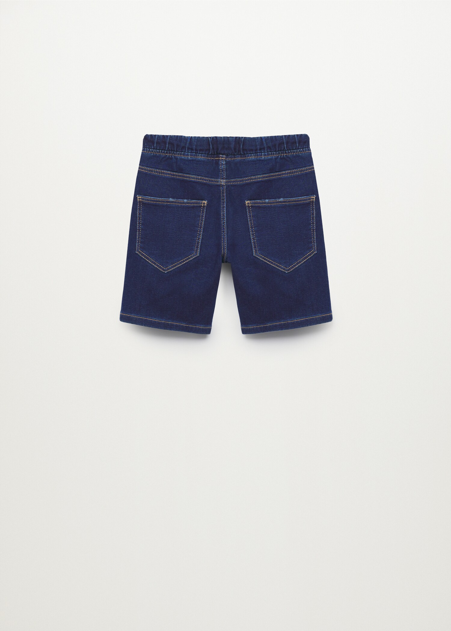 Bermudas denim cintura elástica - Reverso del artículo
