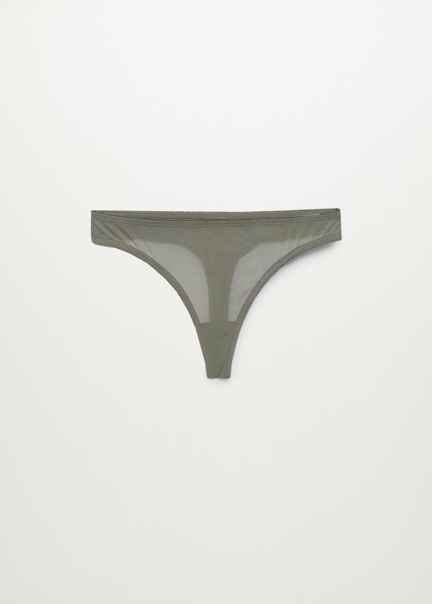 Tanga tejido semitransparente - Artículo sin modelo