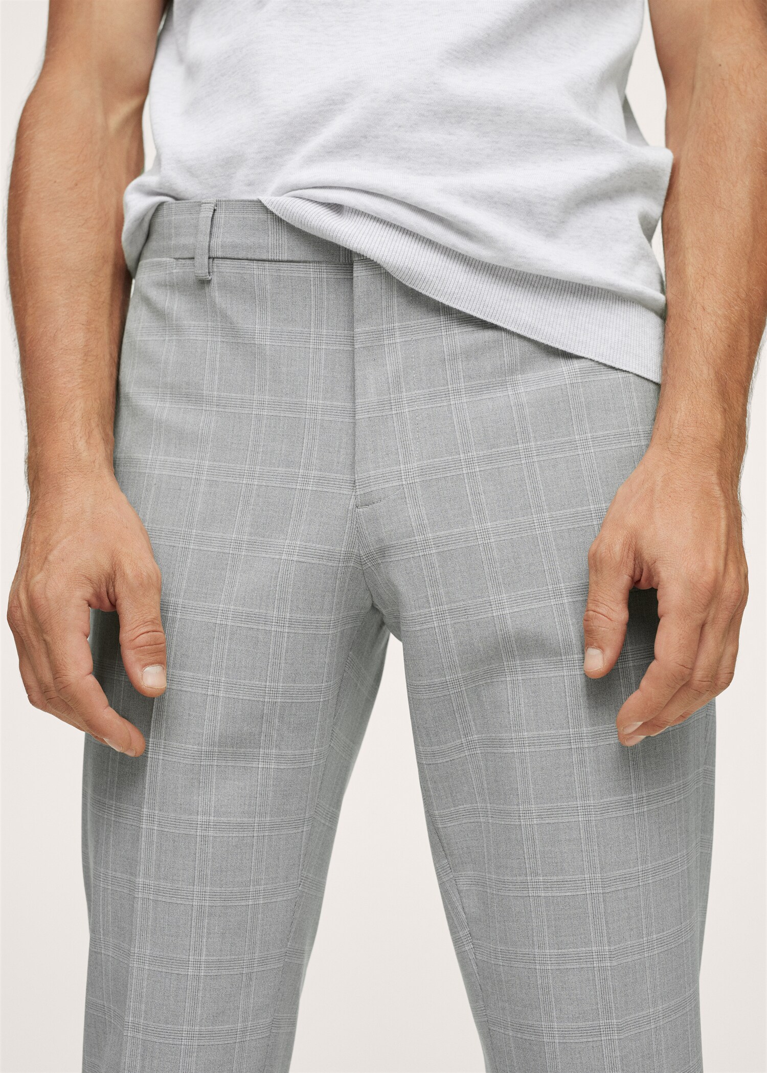 Oblekové kalhoty super slim fit s kostkou - Detail zboží 1