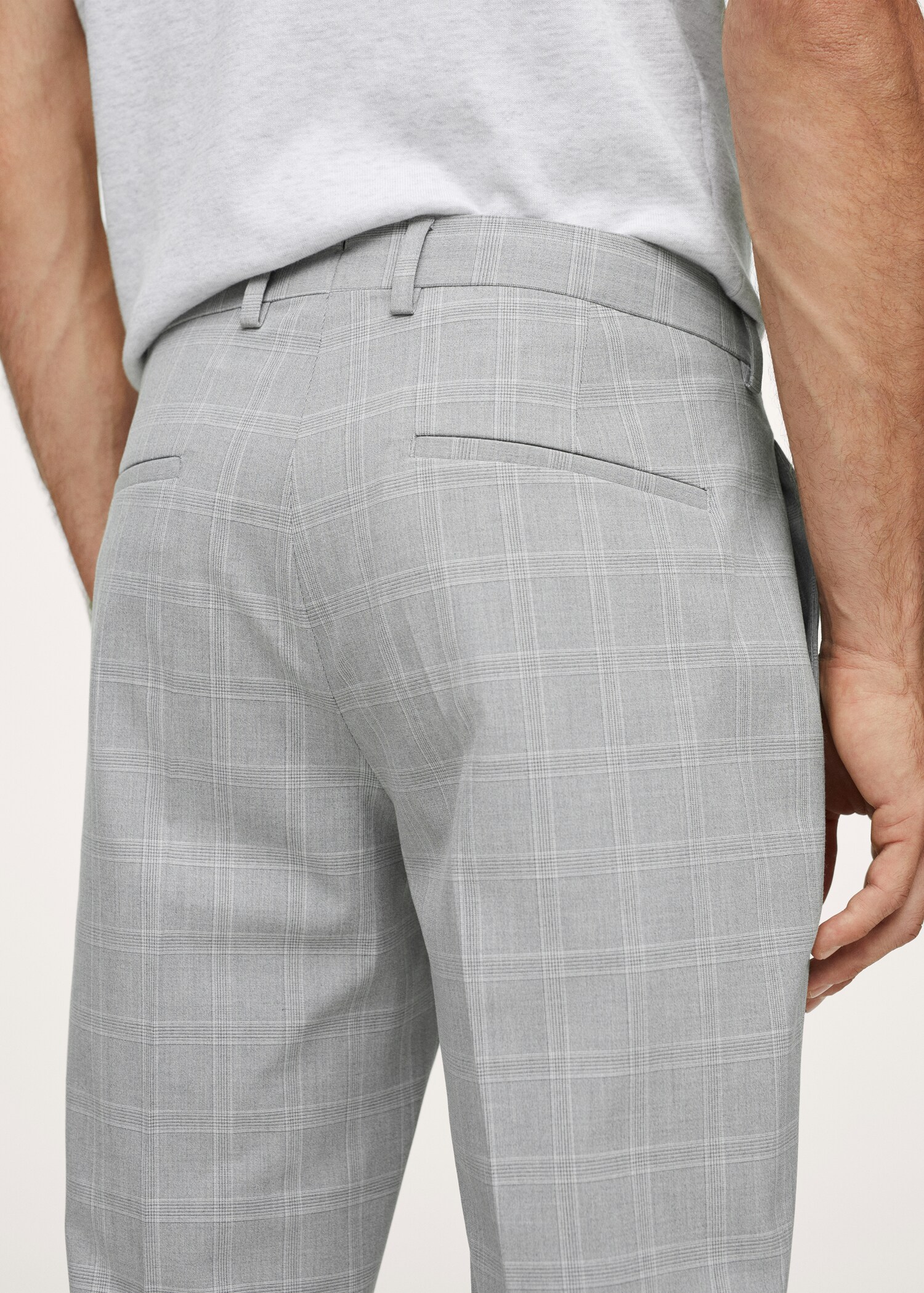 Oblekové kalhoty super slim fit s kostkou - Detail zboží 2