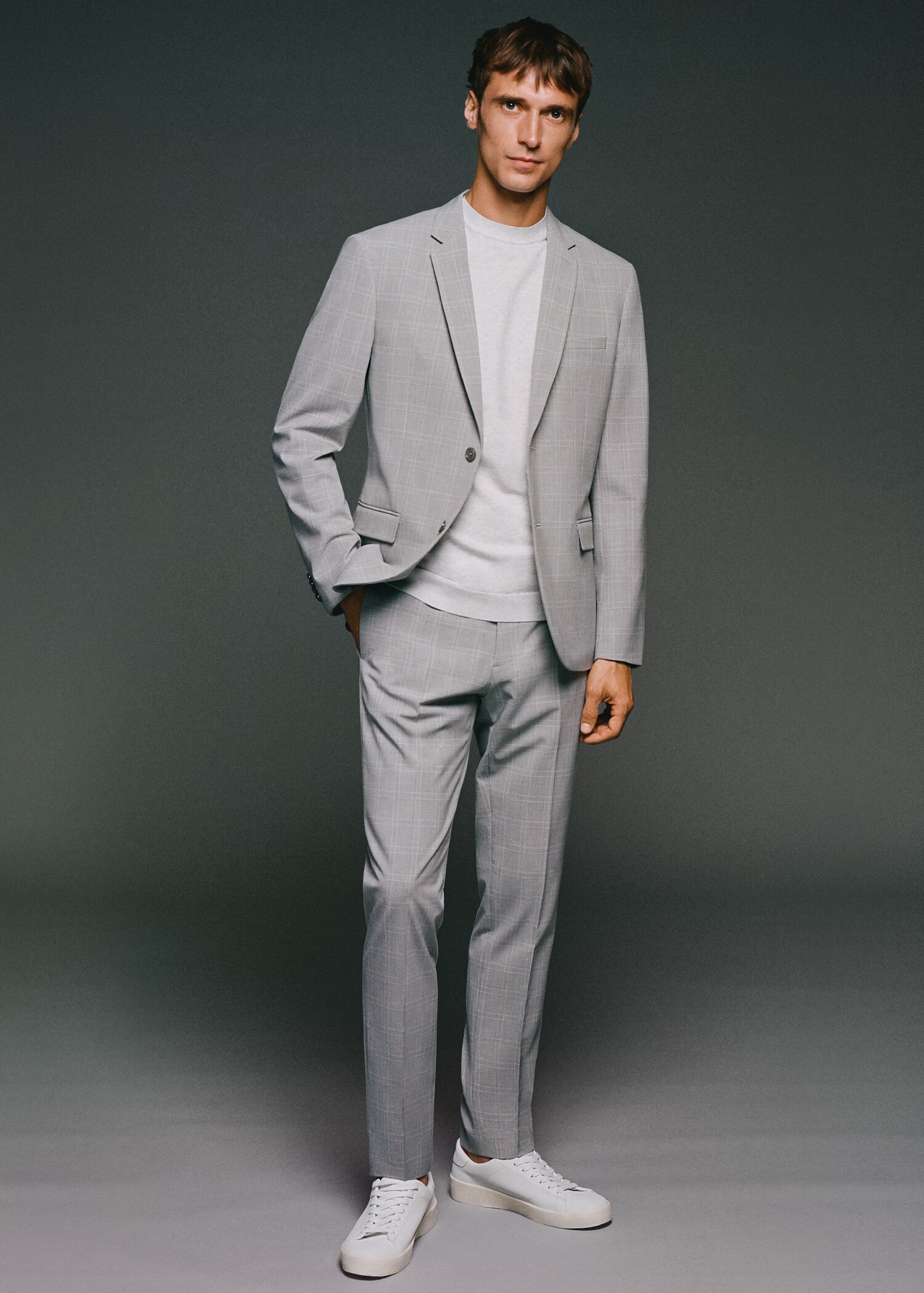 Oblekové kalhoty super slim fit s kostkou - Detail zboží 5