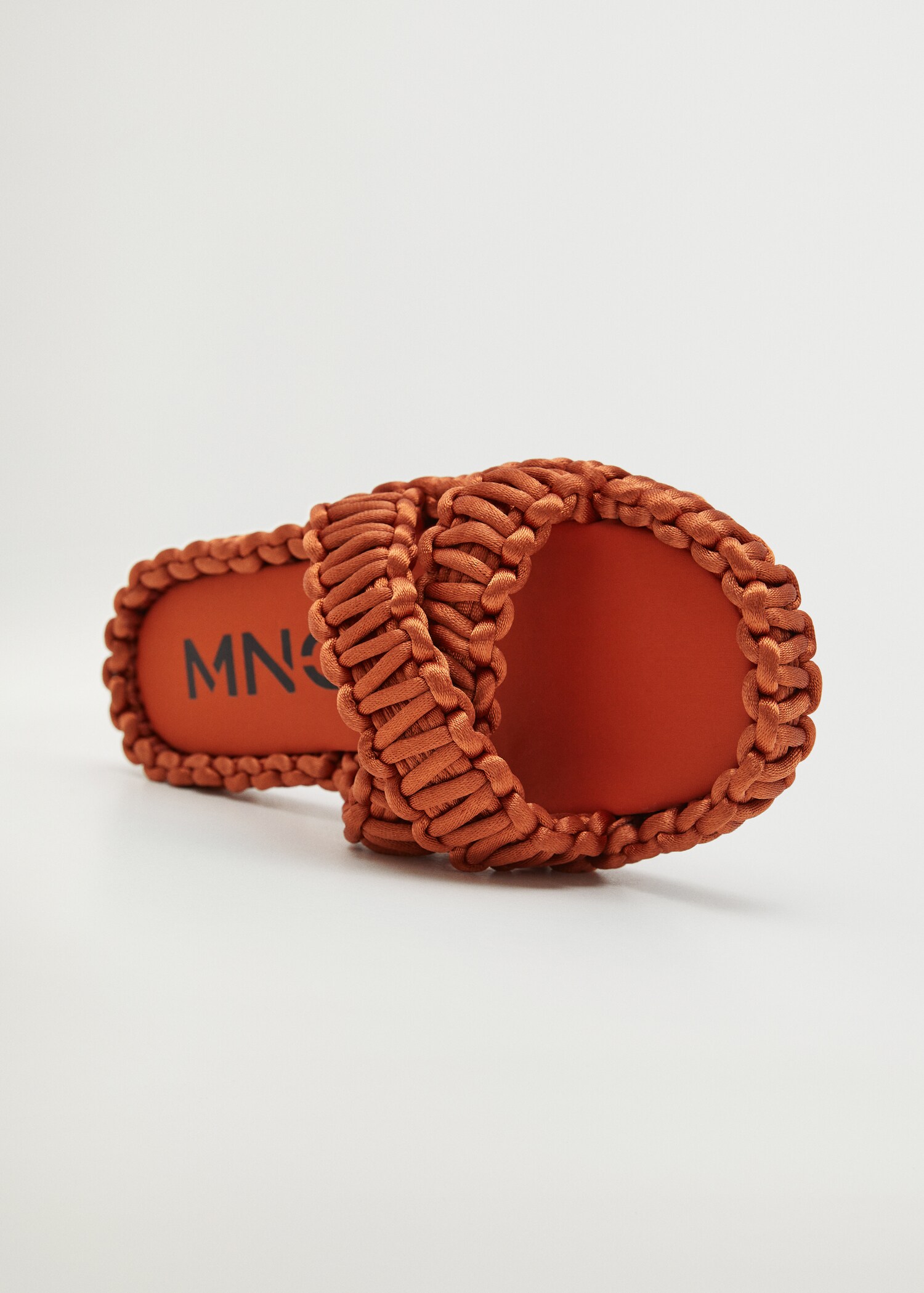 Fabric sandals with knots - Medium plane