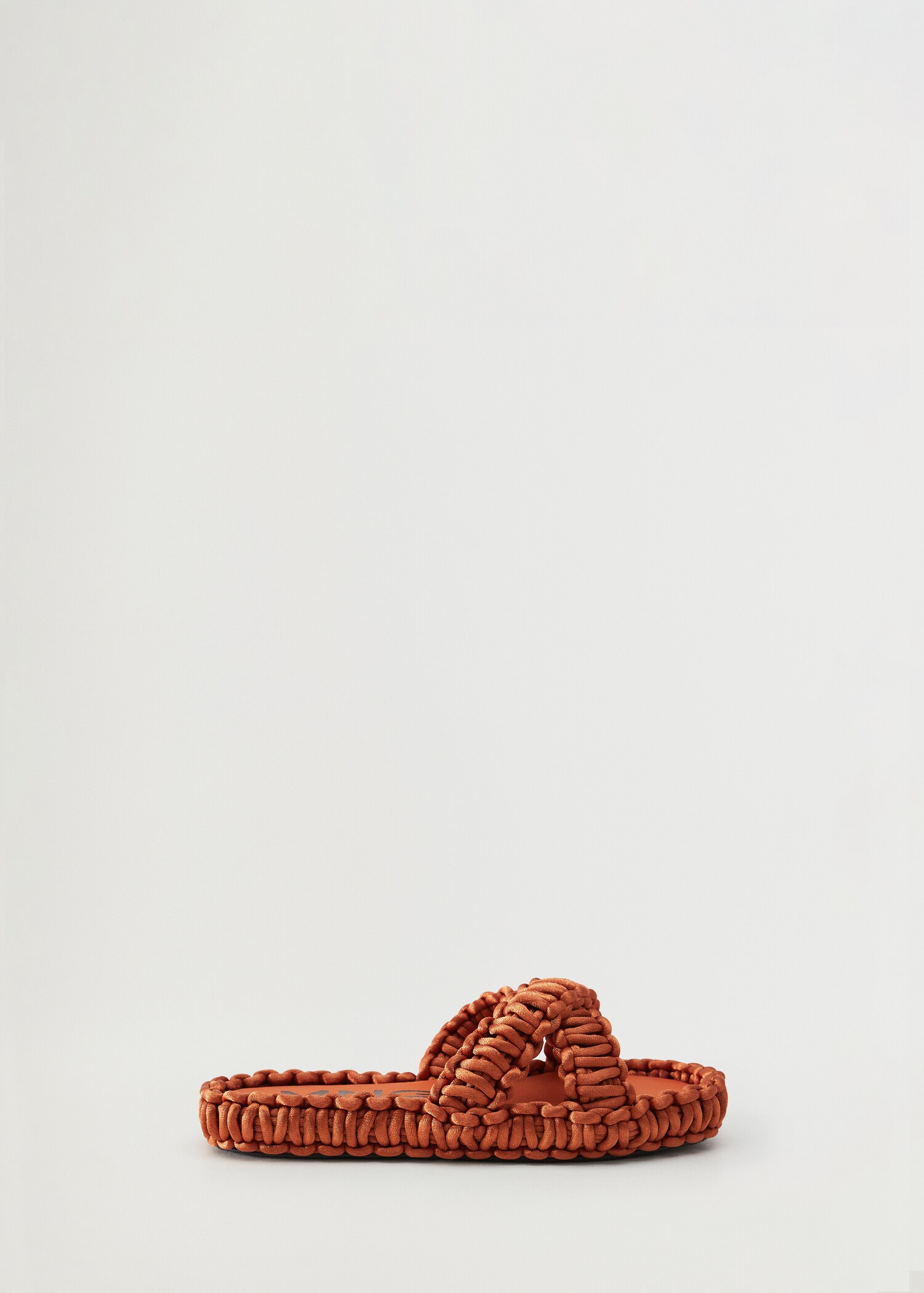Fabric sandals with knots - Article without model