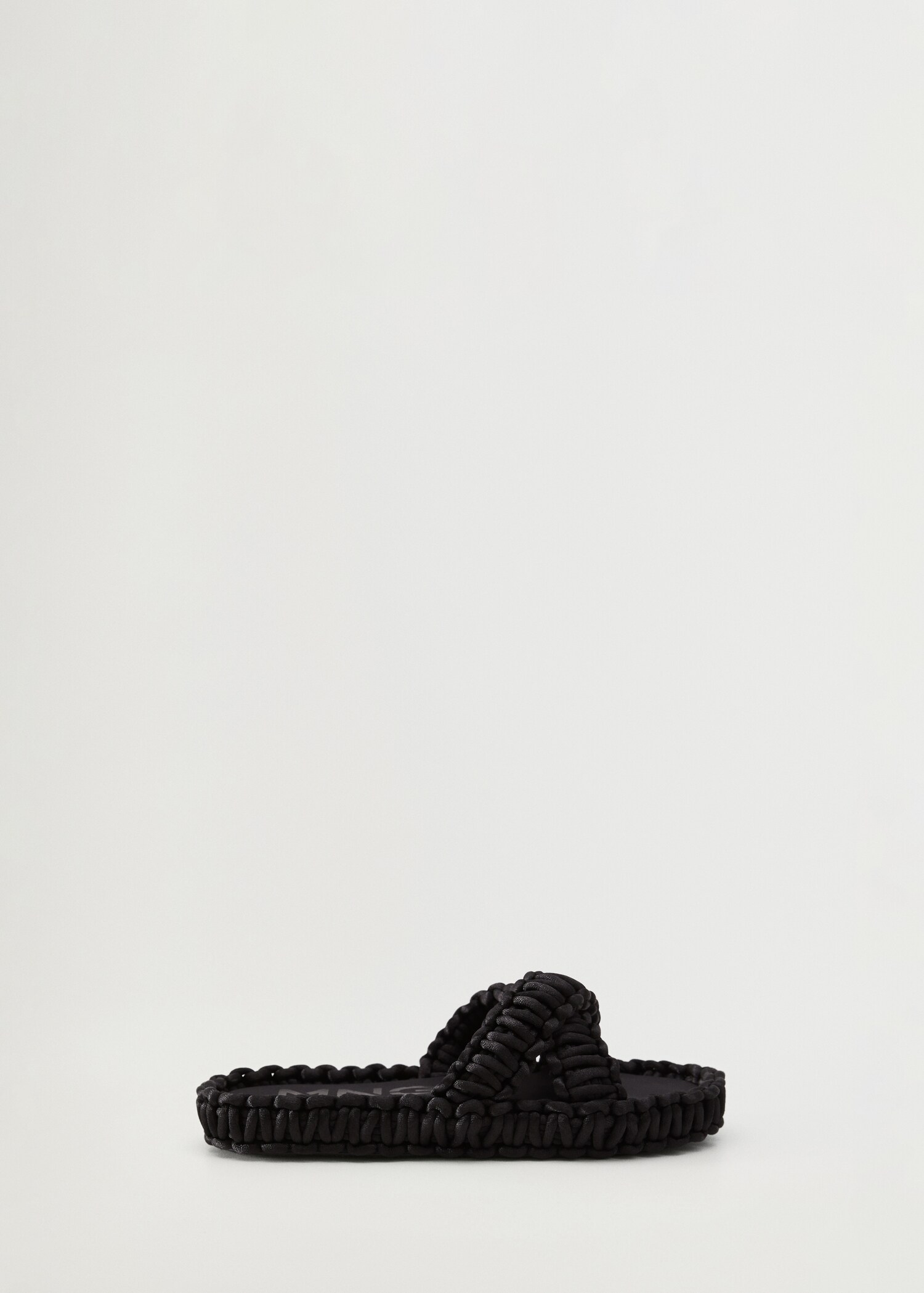 Fabric sandals with knots - Article without model
