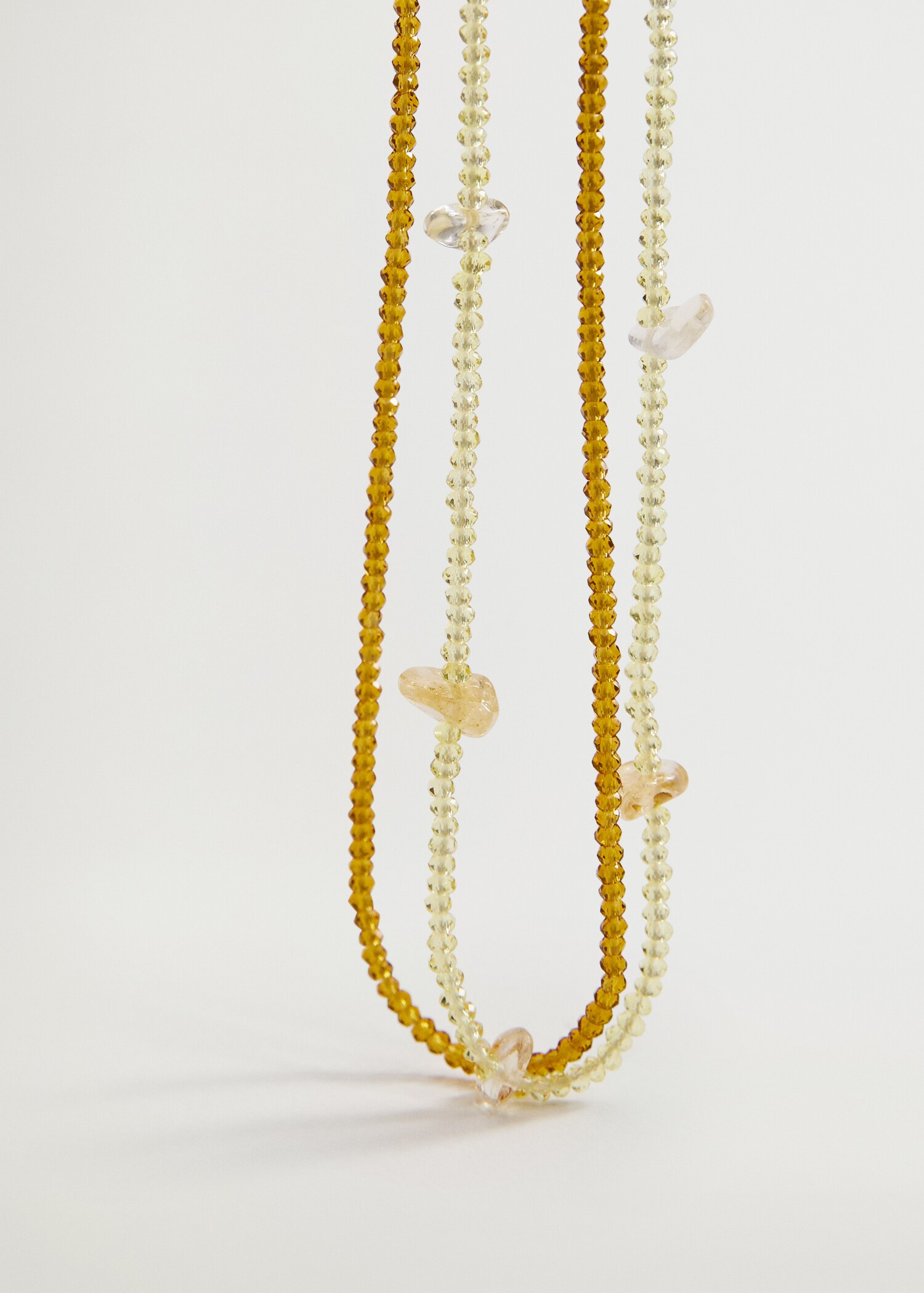 Collar abalorios cristal - Plano medio