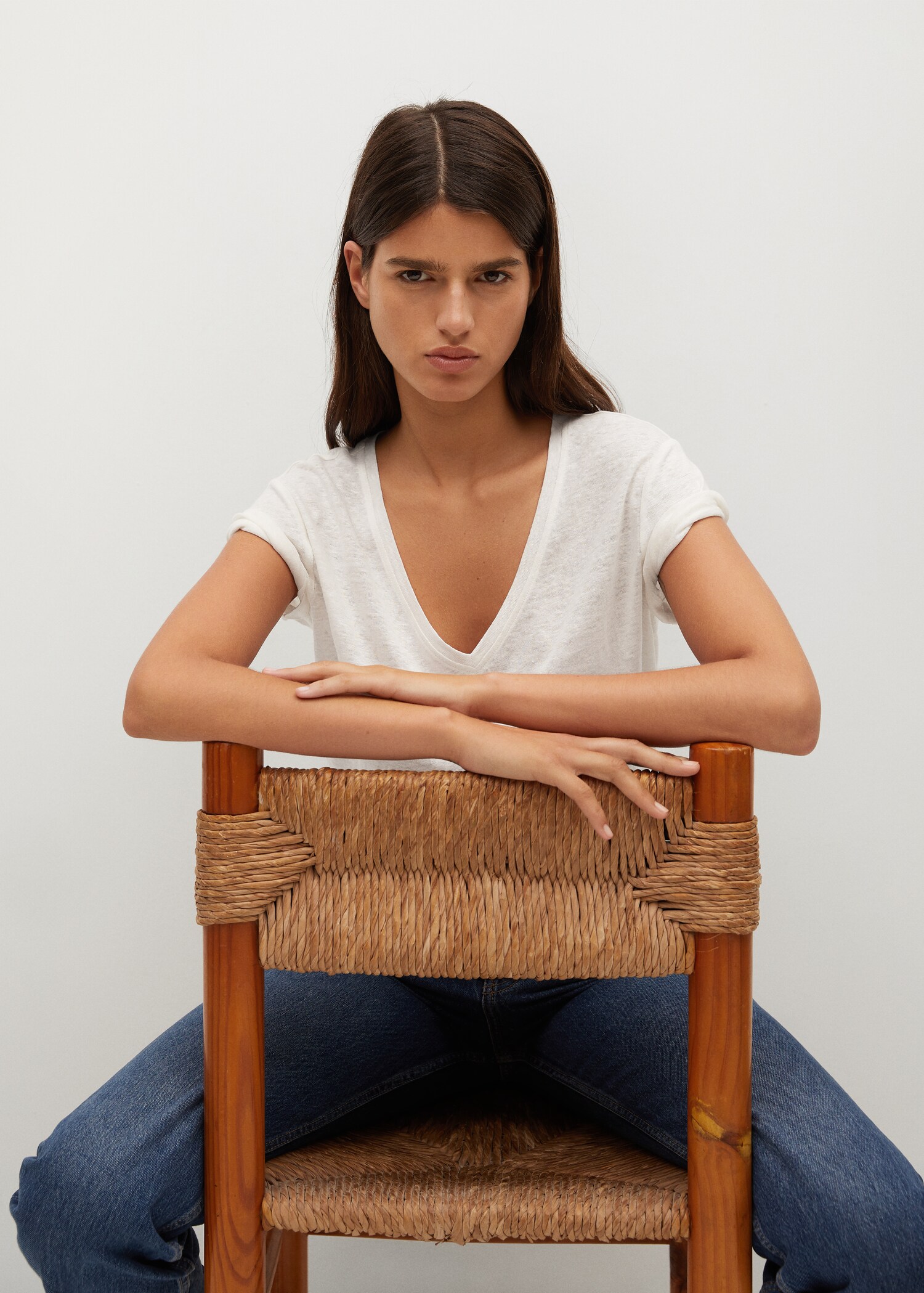 100% linen t-shirt - Details of the article 1