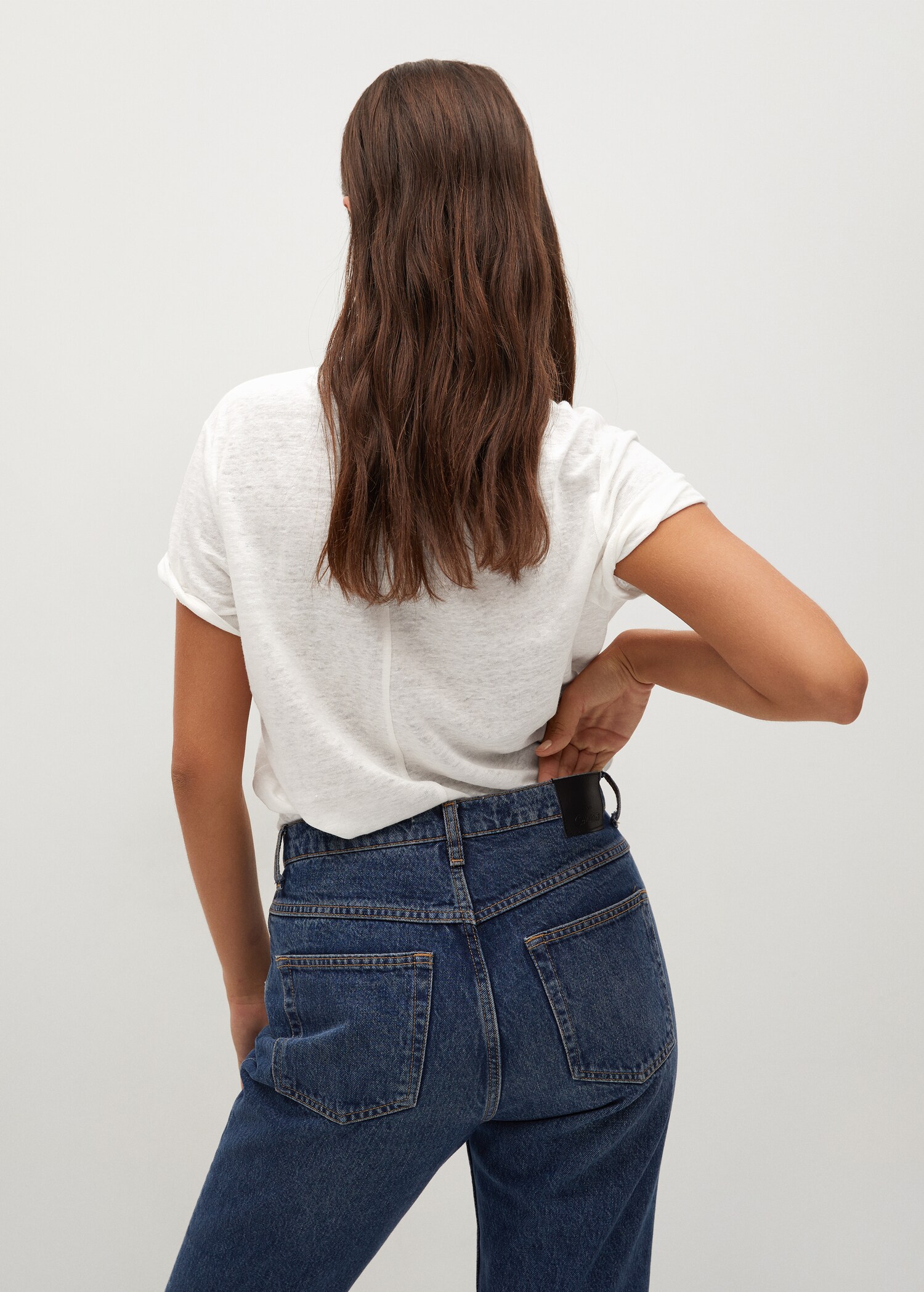 100% linen t-shirt - Reverse of the article