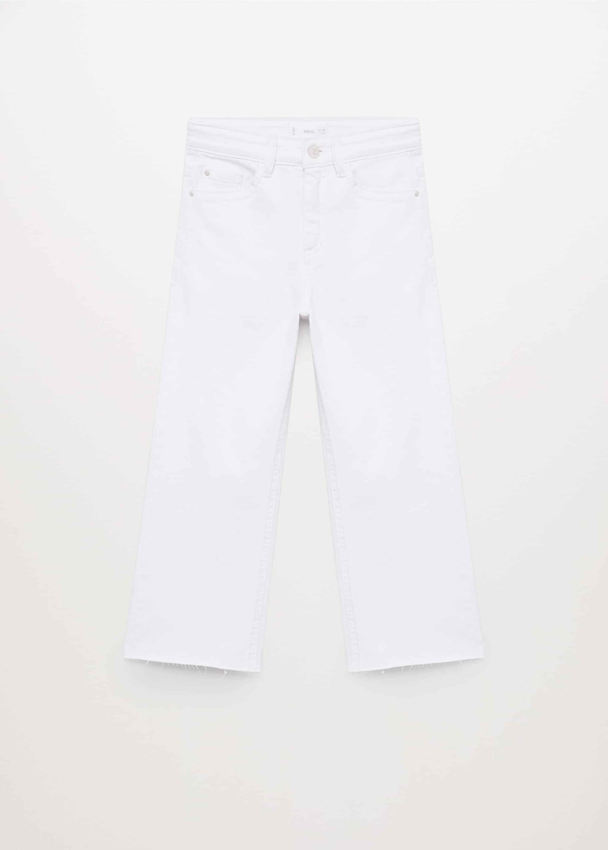 Culotte-Jeans mit ausgefranstem Saum - Artikel ohne Model