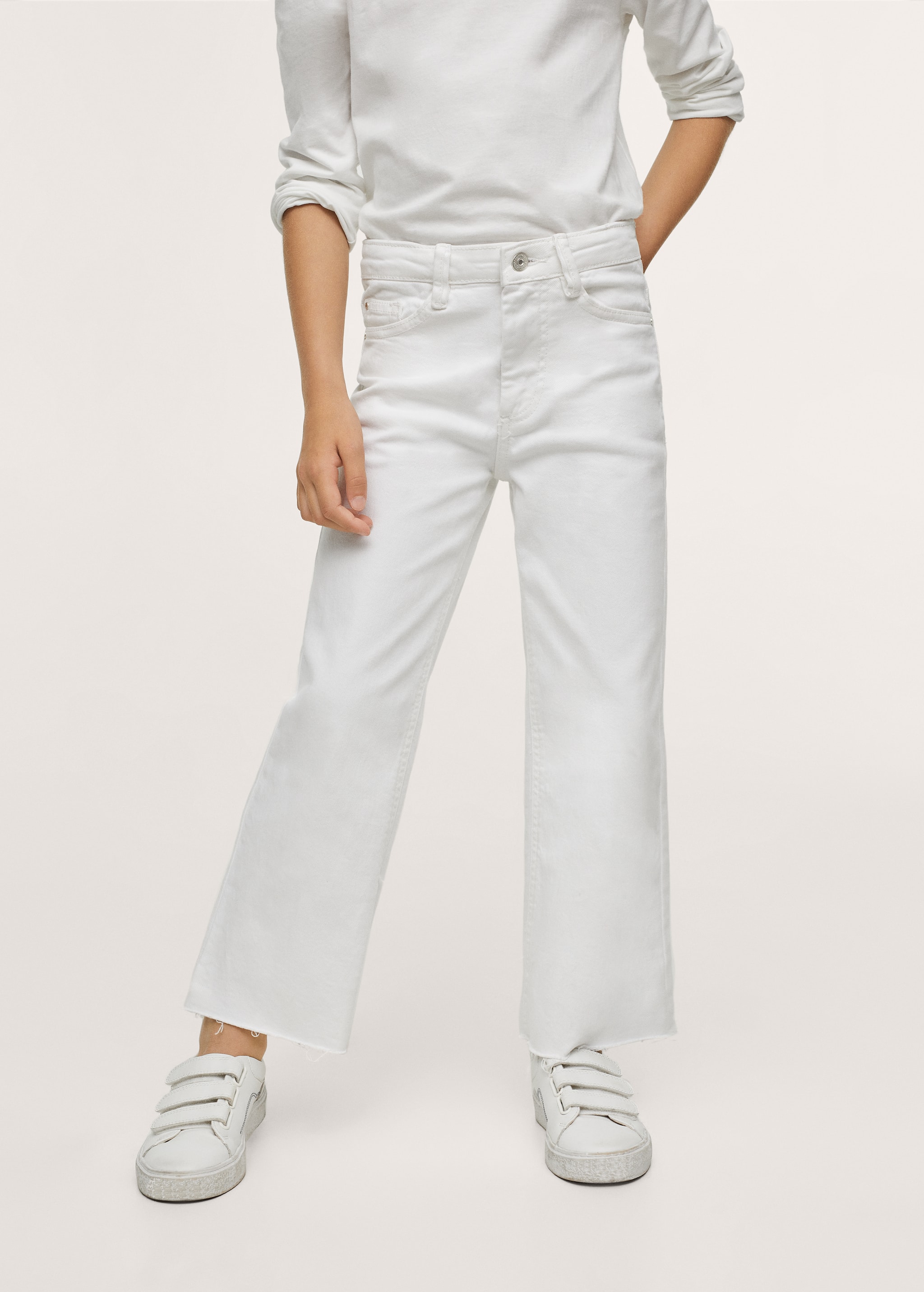 Culotte-Jeans mit ausgefranstem Saum - Detail des Artikels 1
