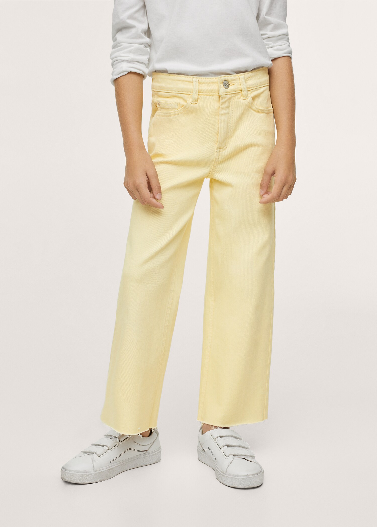 Culotte-Jeans mit ausgefranstem Saum - Detail des Artikels 1