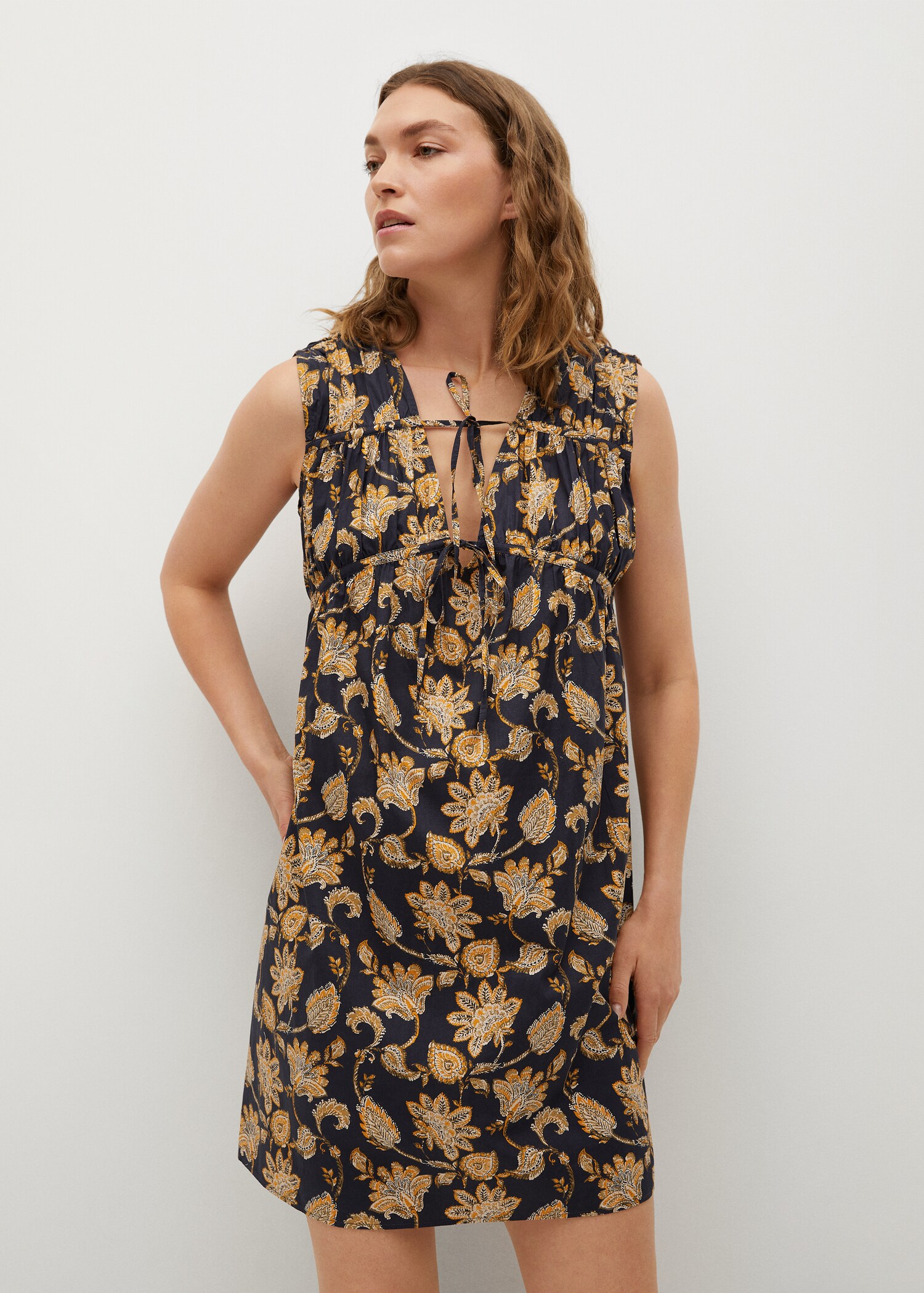 Vestido midi 100% algodón - Plano medio