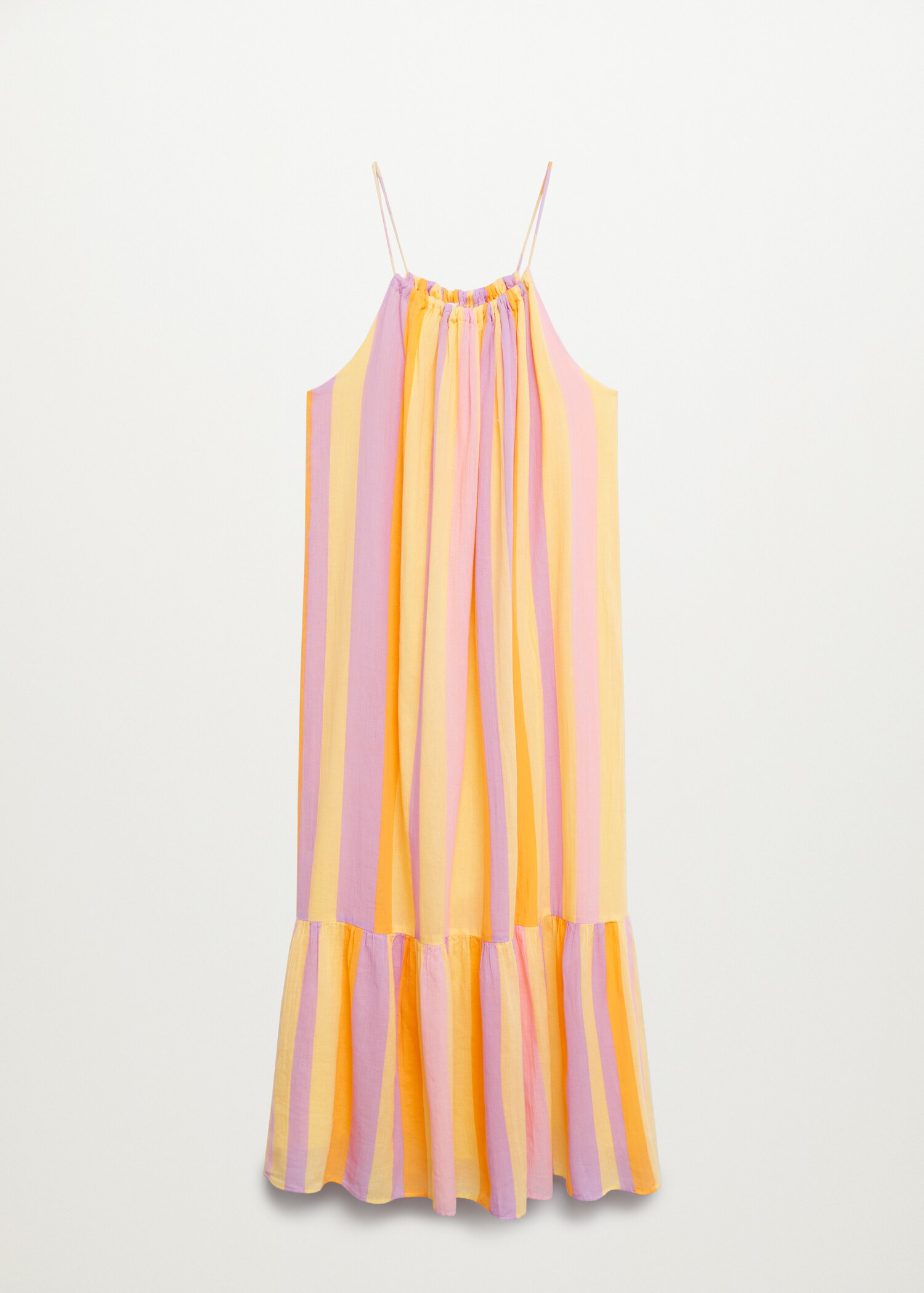 Vestido estampado volante - Artículo sin modelo
