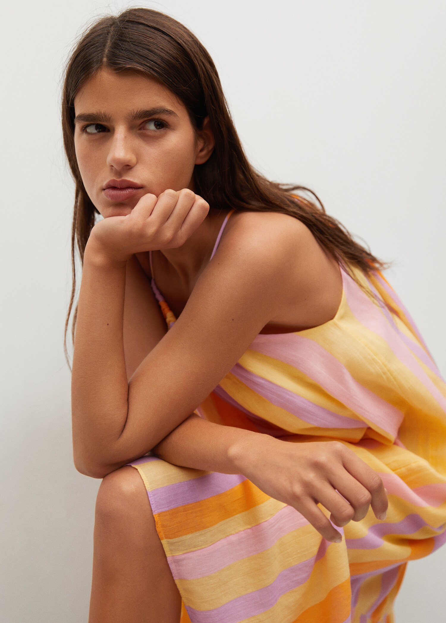 Vestido estampado volante - Detalle del artículo 1