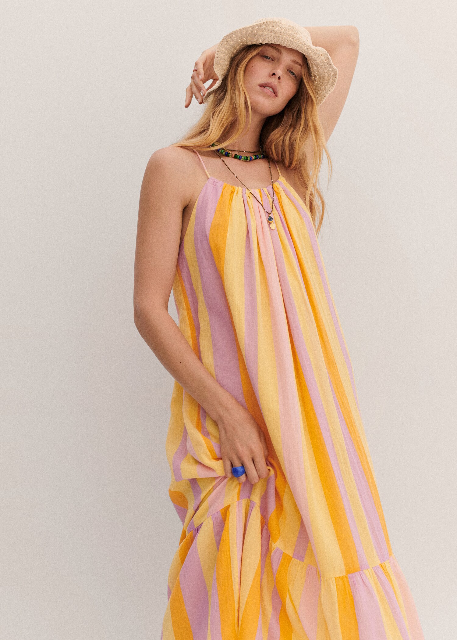 Vestido estampado volante - Detalle del artículo 5