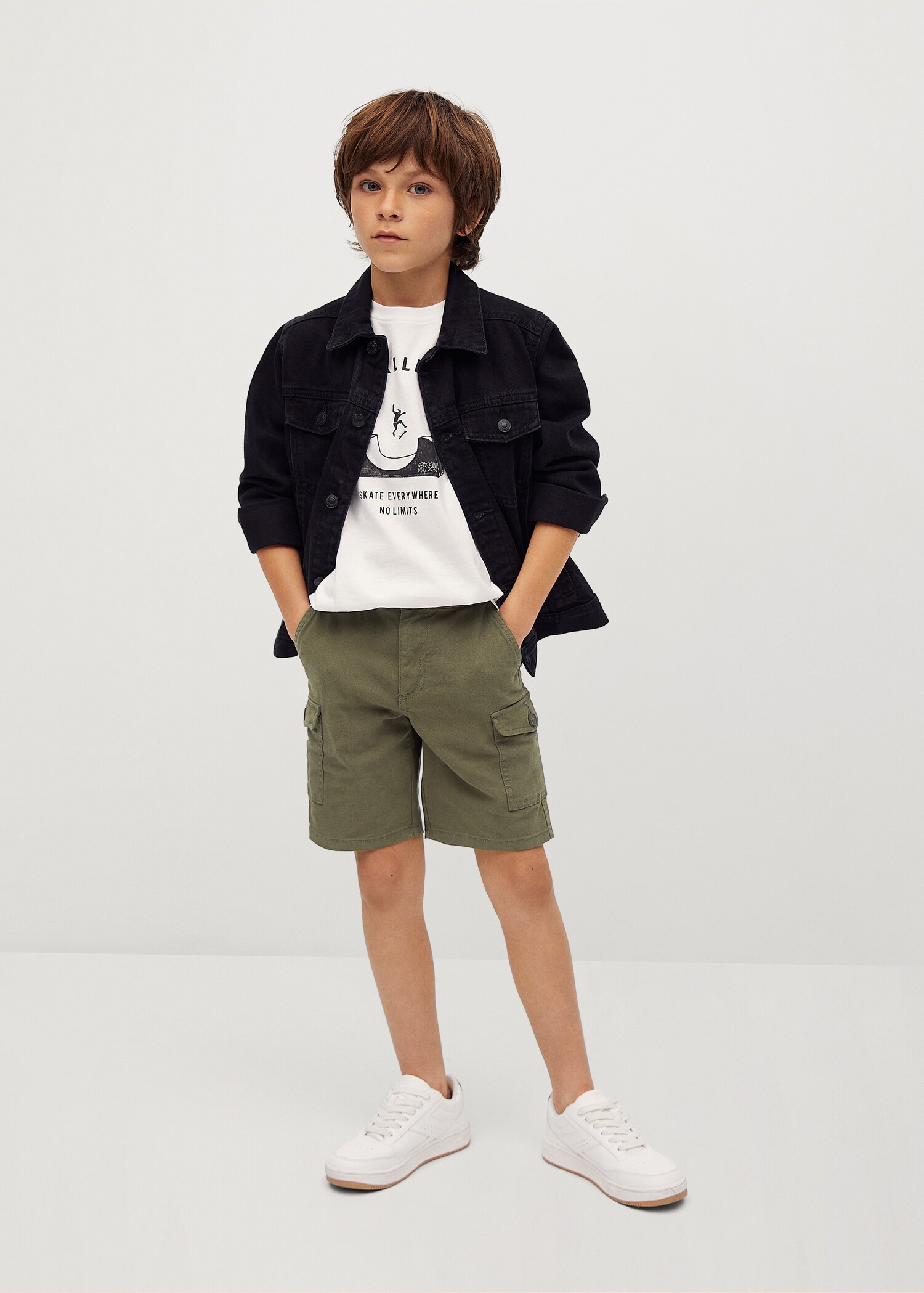 Cargo pockets Bermuda shorts - Medium plane