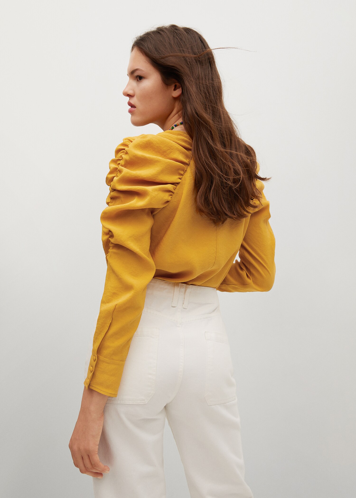 Blusa mangas abullonadas - Reverso del artículo