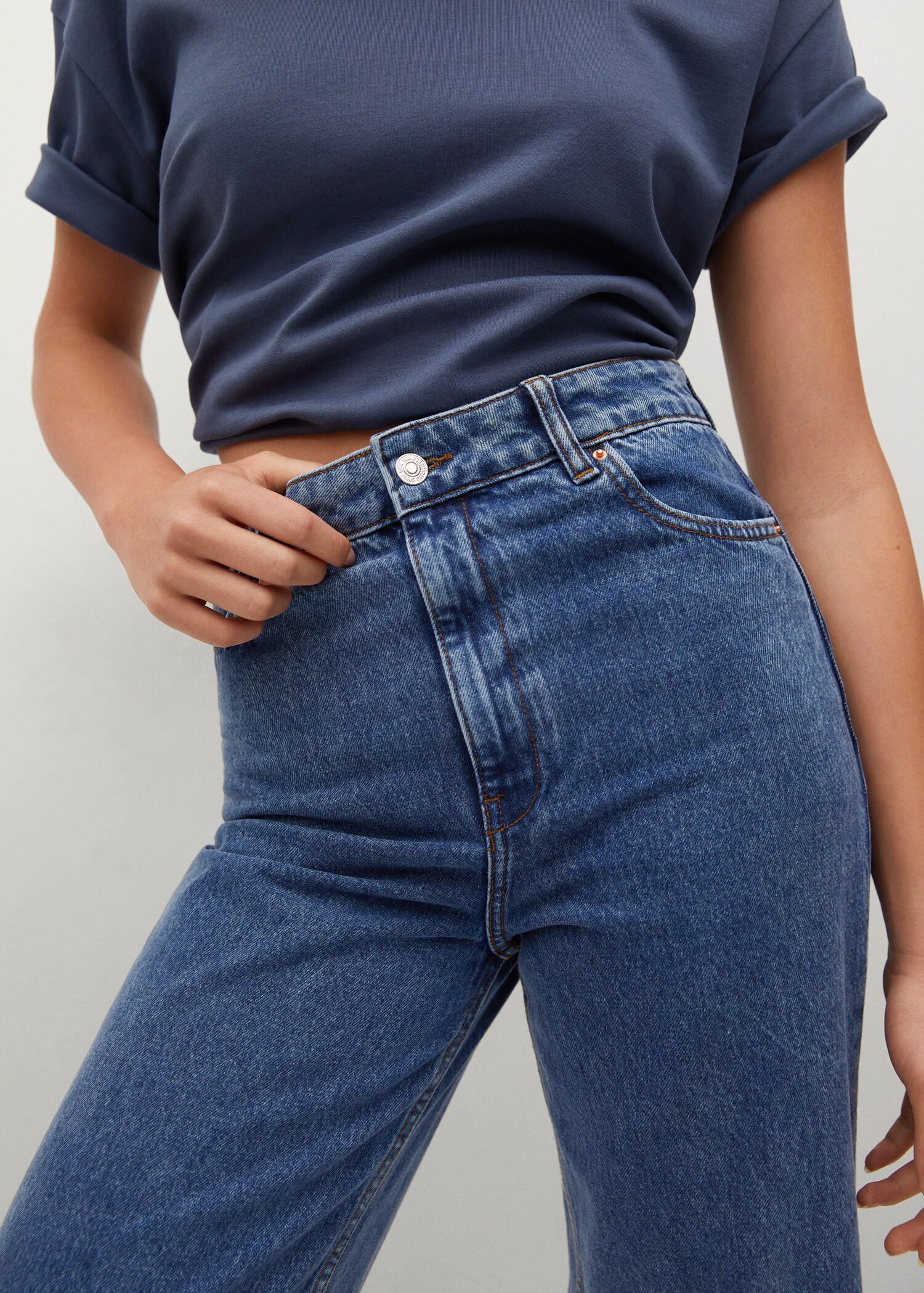 Jupe-culotte jean taille haute - Détail de l'article 2