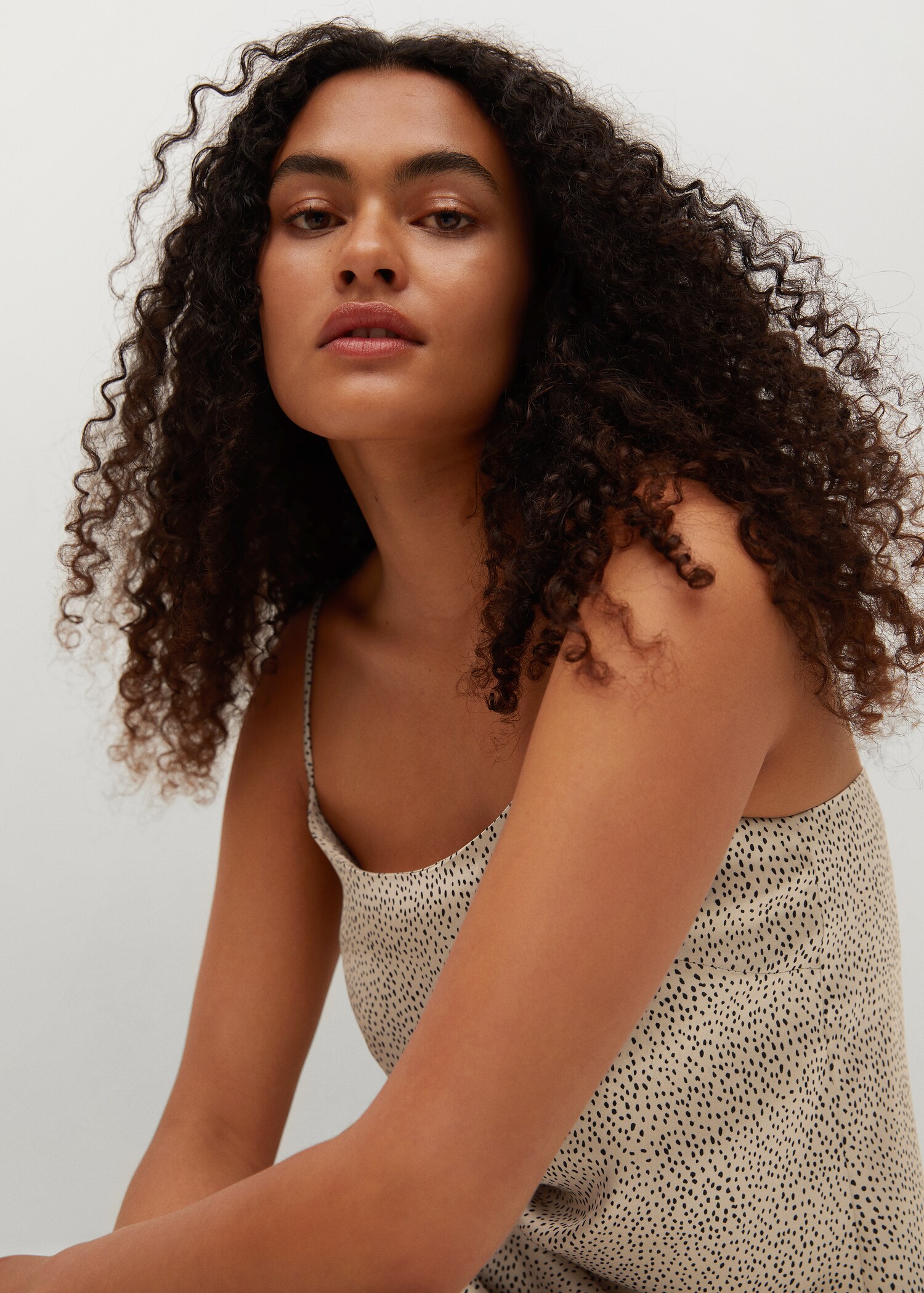 Printed camisole dress - Details of the article 3
