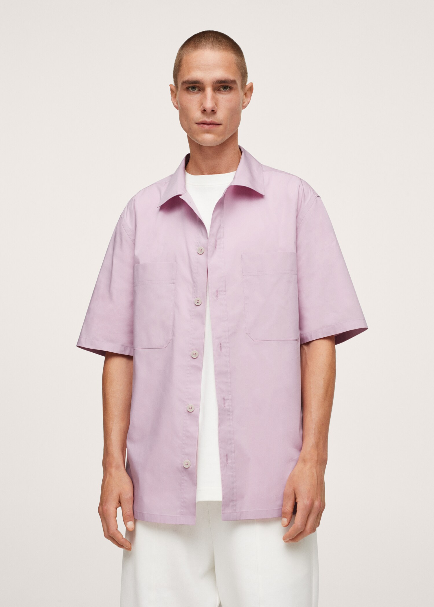 Relaxed-fit shirt with pockets - Medium plane