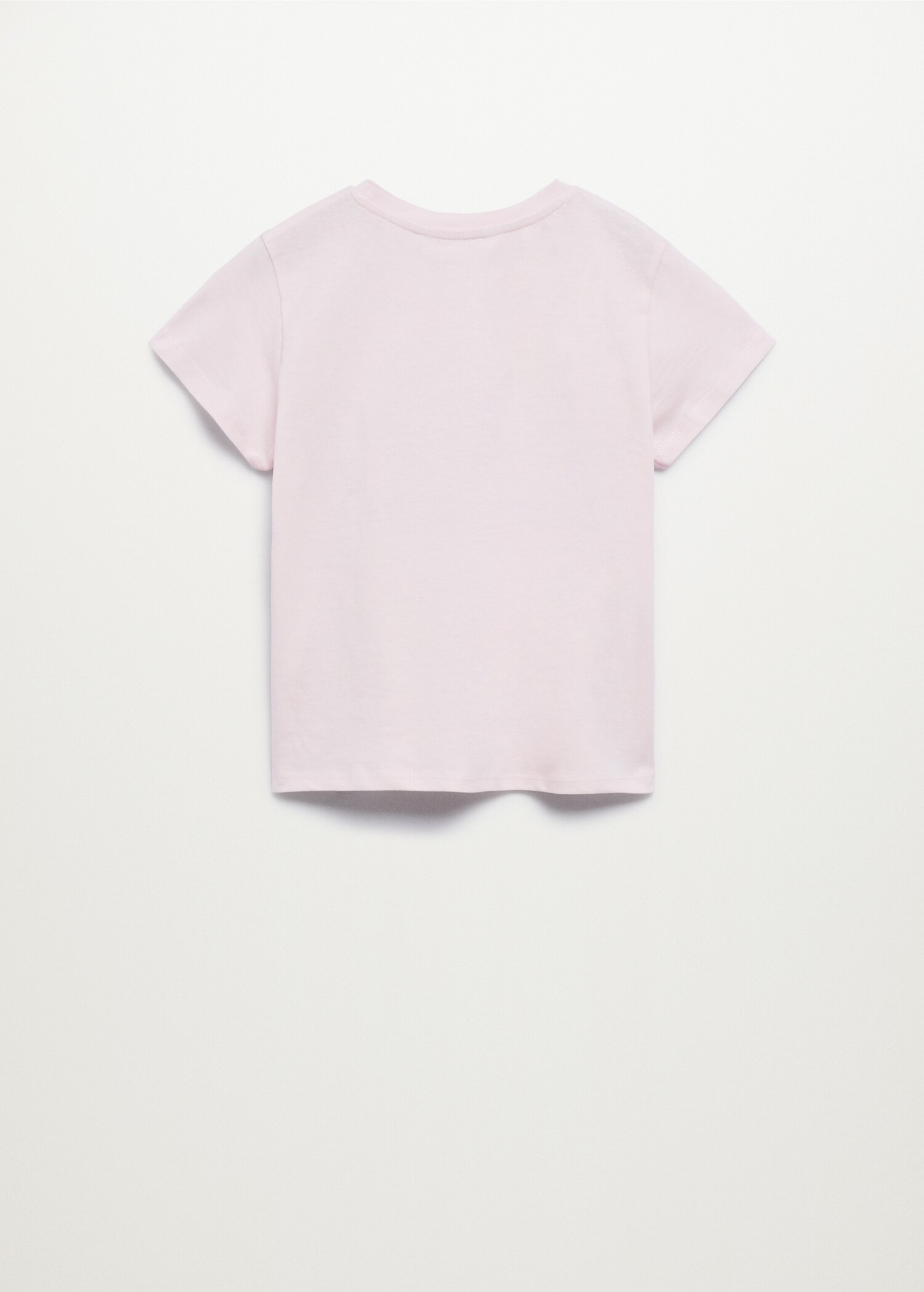 Sequined message T-shirt - Reverse of the article
