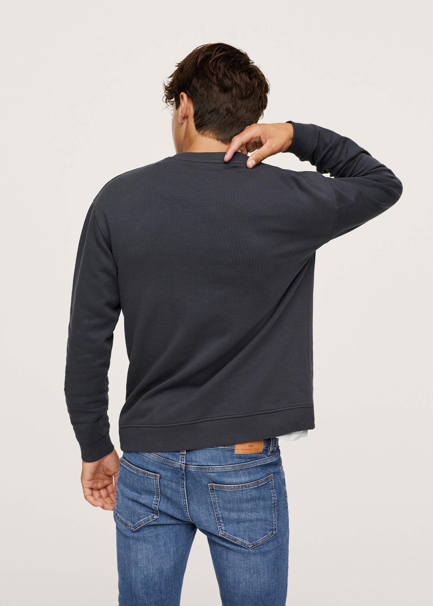 Sudadera mensaje estampado - Reverso del artículo