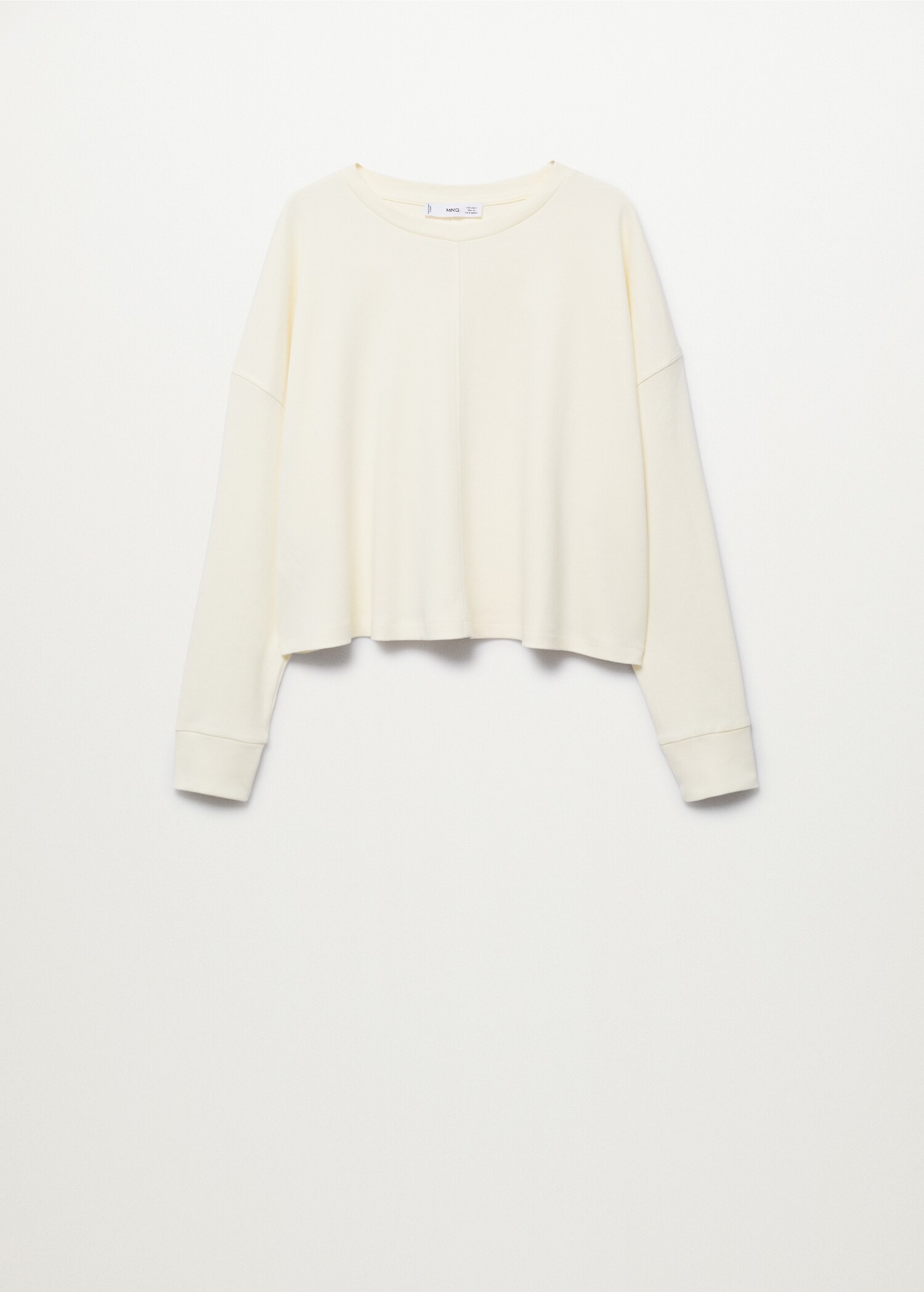 Sudadera crop algodón - Artículo sin modelo
