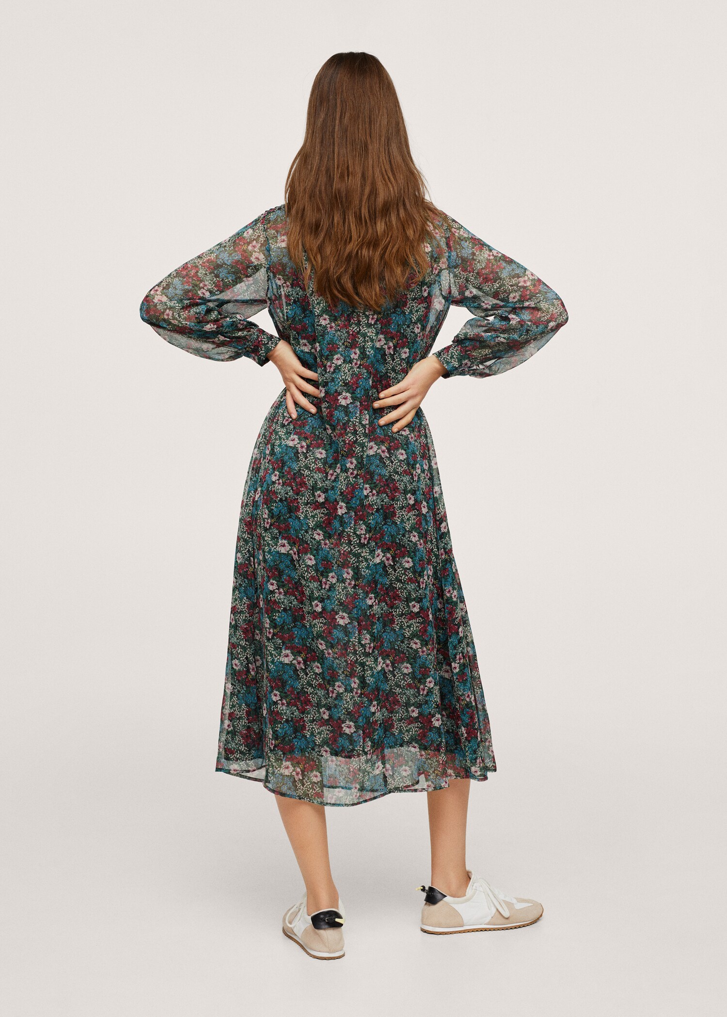 Vestido estampado floral - Reverso del artículo