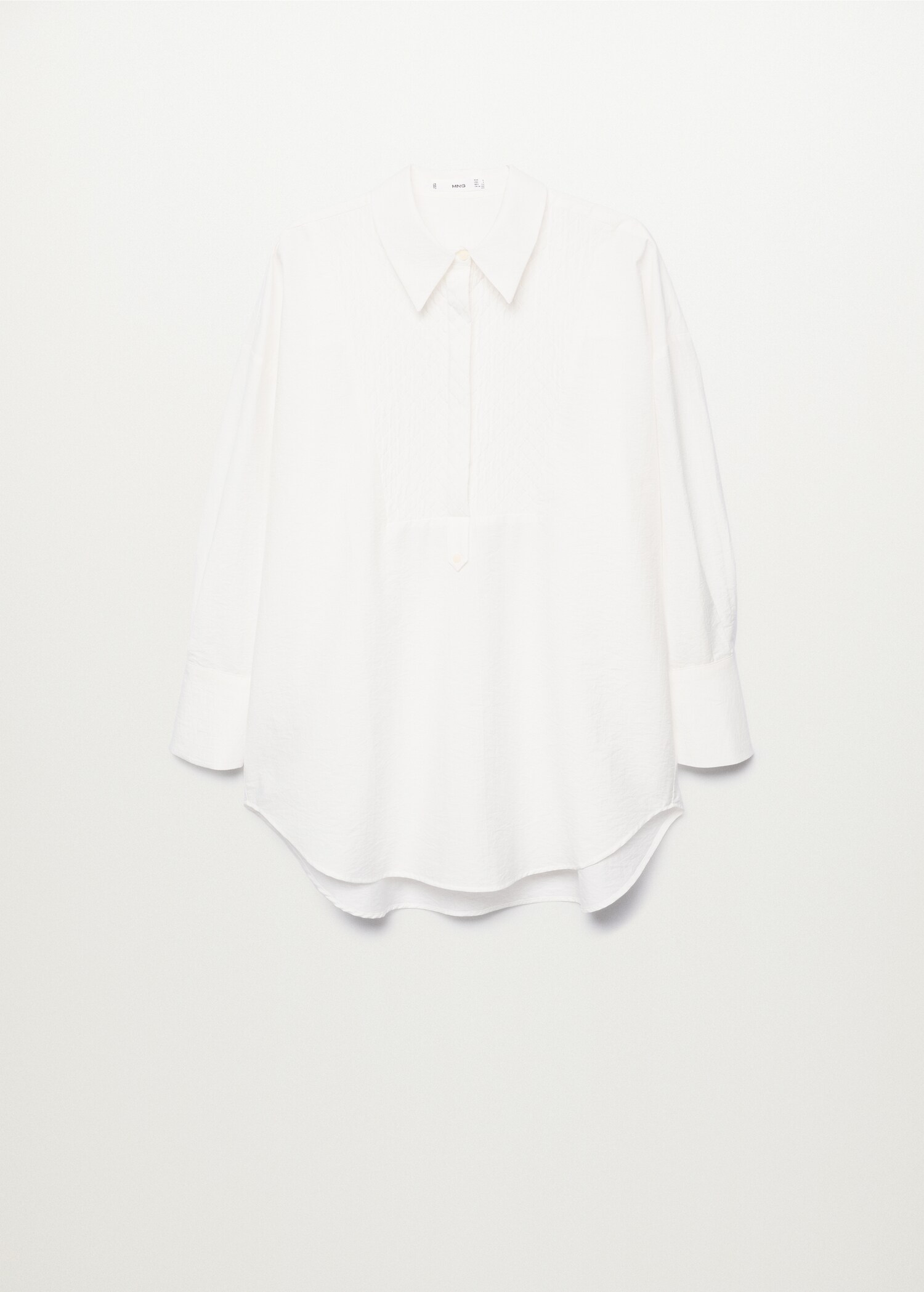 Oversize cotton blouse - Article without model
