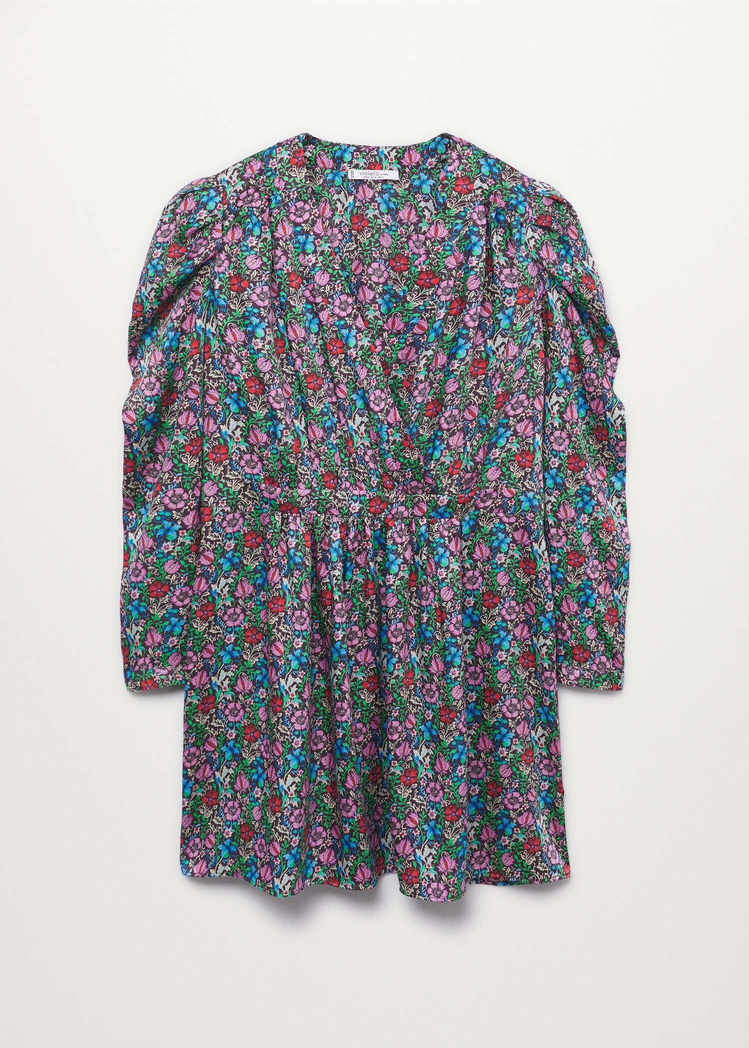Vestido manga abullonada floral - Artículo sin modelo